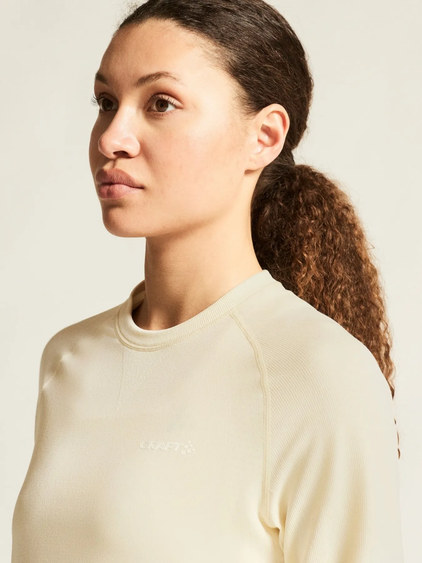 Gensere|Ull- & Superundertøy>Craft Sportswear Active Comfort LS 2 W Tofu
