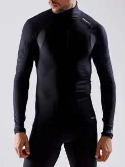 T-Skjorter & Singleter|Ull- & Superundertøy>Craft Sportswear Active Extreme X ZIP LS M Black