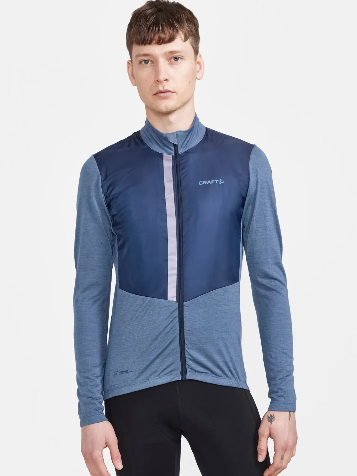 T-Skjorter & Singleter|Sykling>Craft Sportswear Adv Bike SubZ Wool LS Jersey M Flow-Blaze