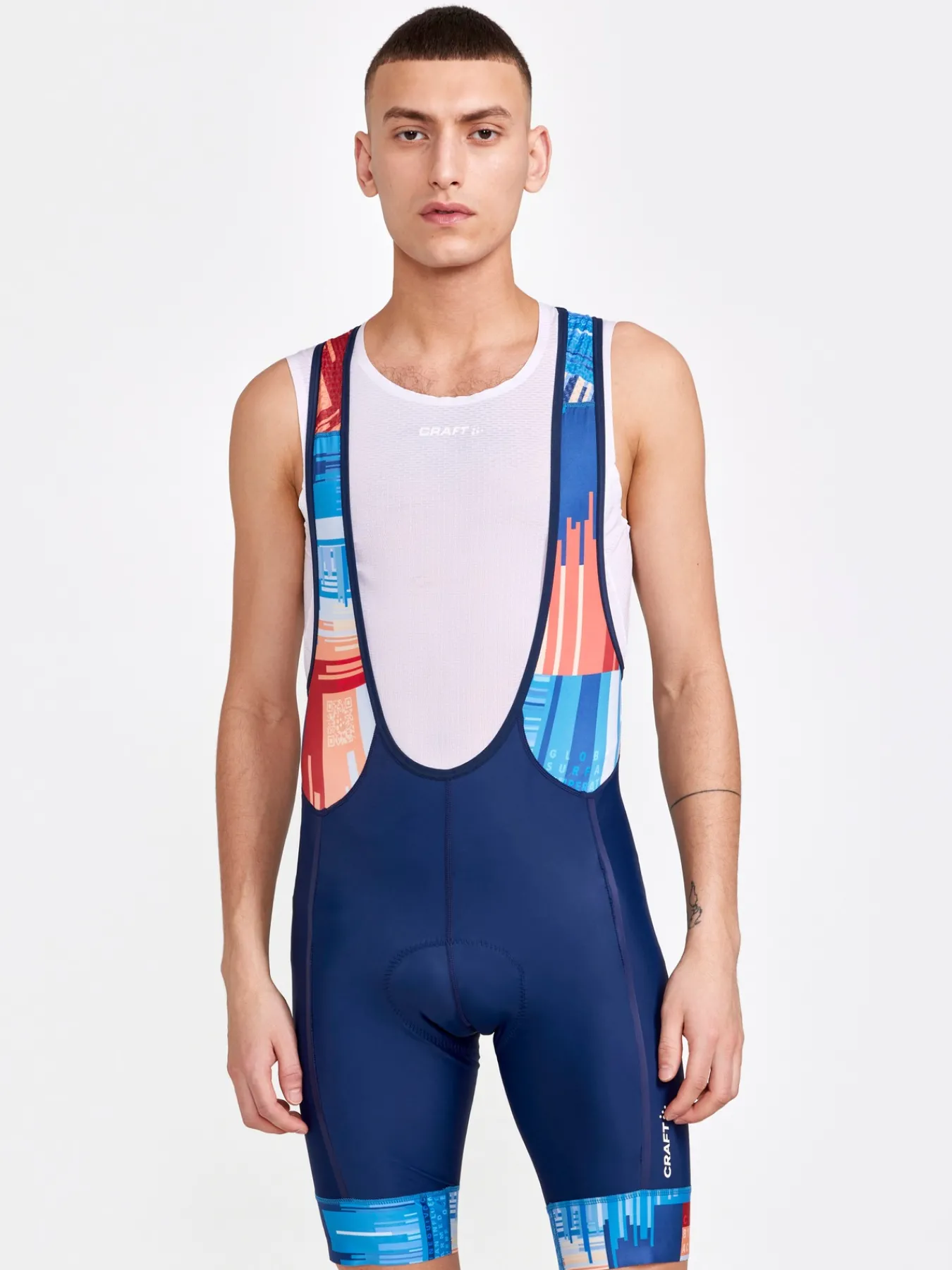 Sykling>Craft Sportswear ADV Endur Bib Shorts M Blaze-Multi