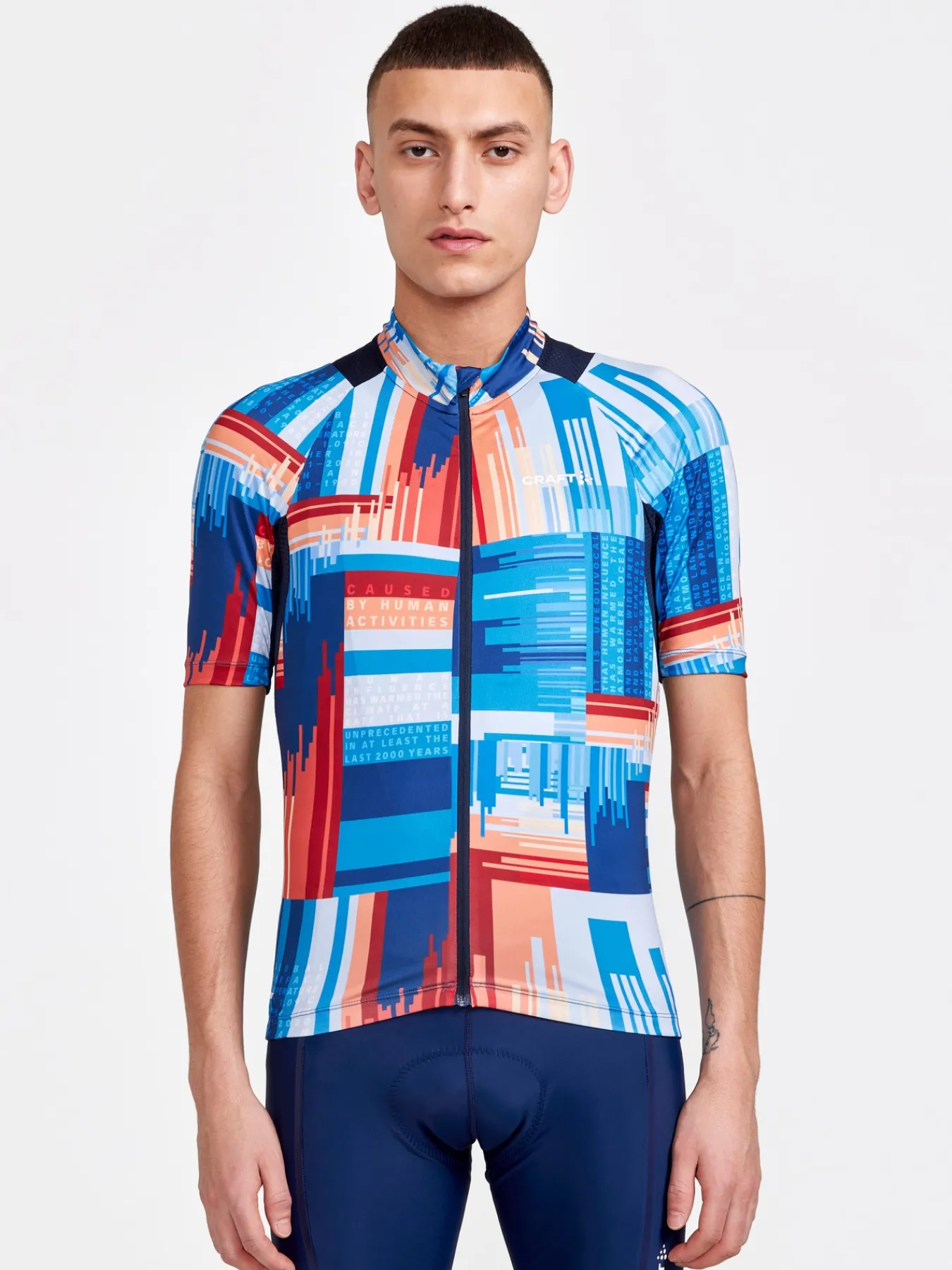 T-Skjorter & Singleter|Sykling>Craft Sportswear Adv Endur Graphic Jersey M Blaze-Multi