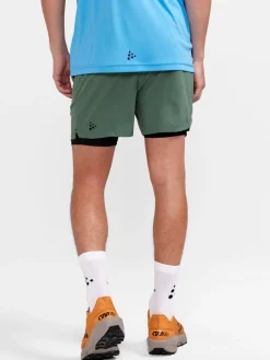 Shorts|Løping>Craft Sportswear ADV Essence 2-in-1 Stretch Shorts M Moss