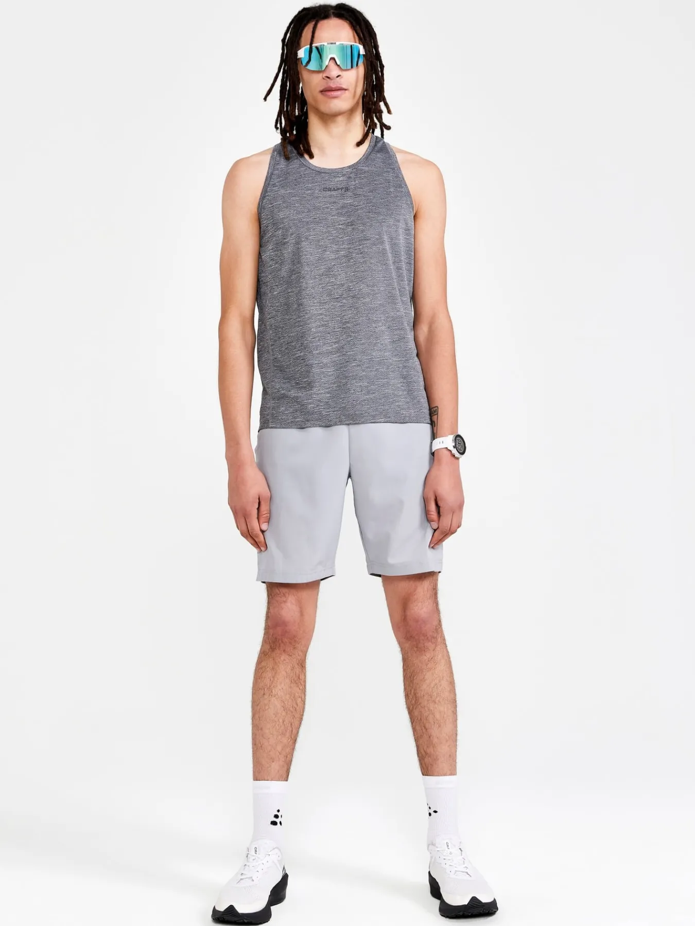 T-Skjorter & Singleter|Trening>Craft Sportswear ADV Essence Melange Singlet M Black Melange