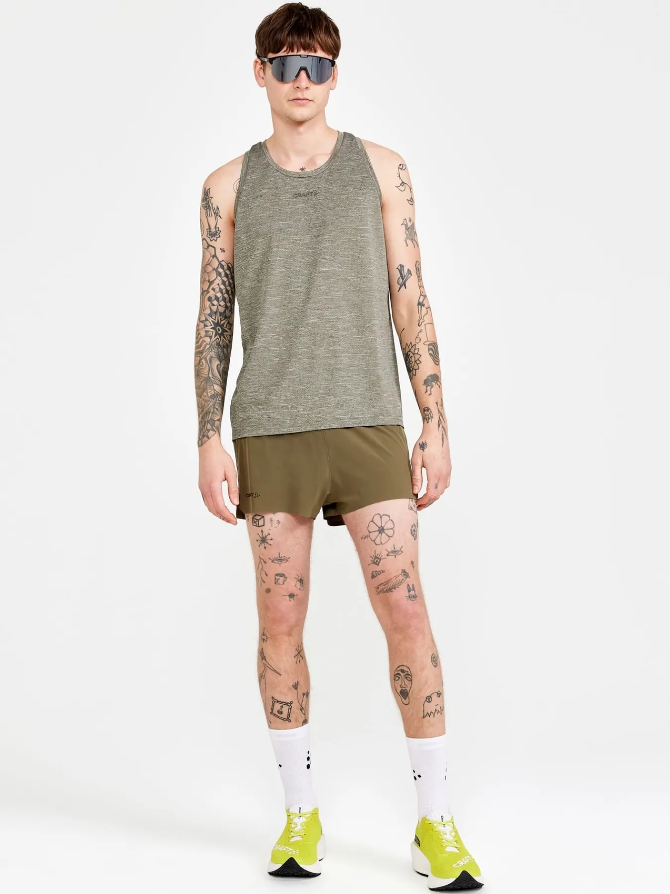 T-Skjorter & Singleter|Trening>Craft Sportswear ADV Essence Melange Singlet M Woods-Melange