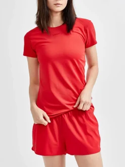 T-Skjorter & Singleter|Løping>Craft Sportswear ADV Essence SS Slim Tee W Bright Red