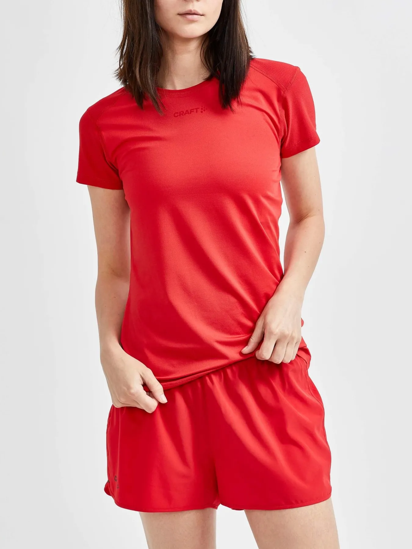 T-Skjorter & Singleter|Løping>Craft Sportswear ADV Essence SS Slim Tee W Bright Red