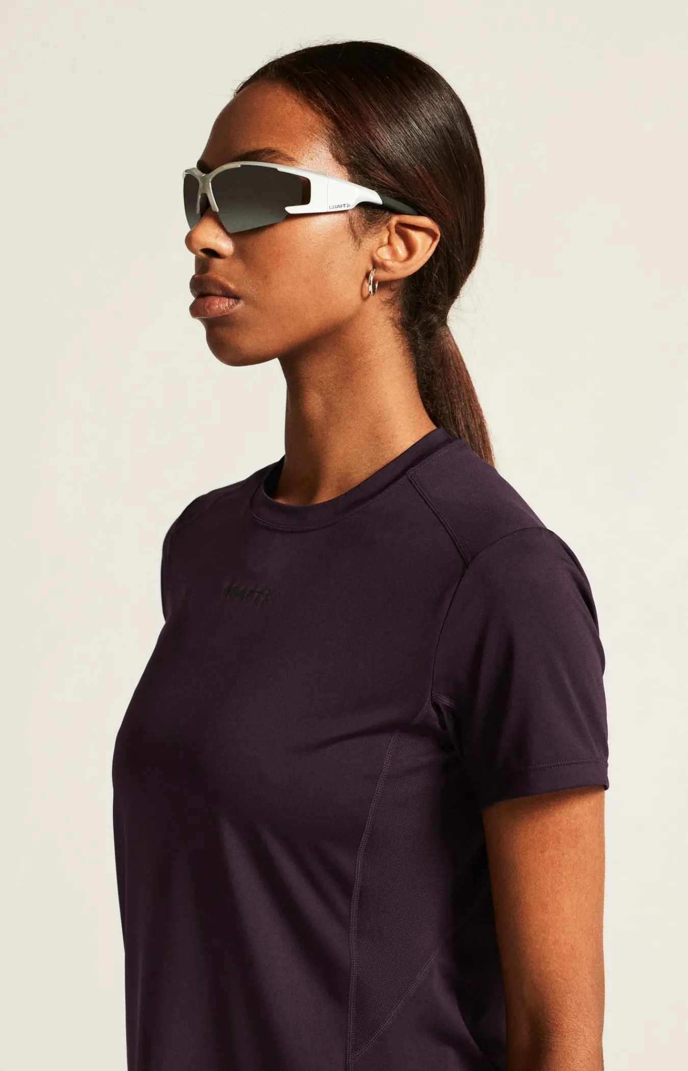 T-Skjorter & Singleter|Løping>Craft Sportswear ADV Essence Ss Tee 2 W Dk Plum