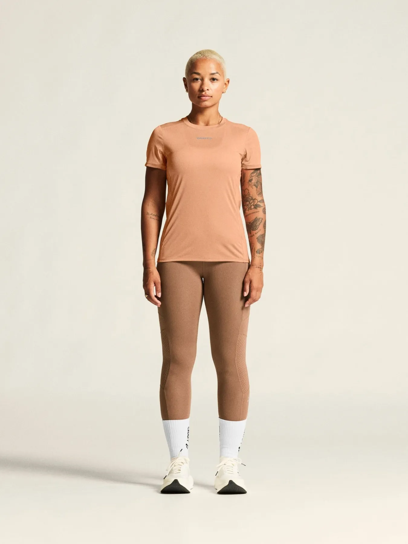 T-Skjorter & Singleter|Løping>Craft Sportswear ADV Essence Ss Tee 2 W Light Syrup