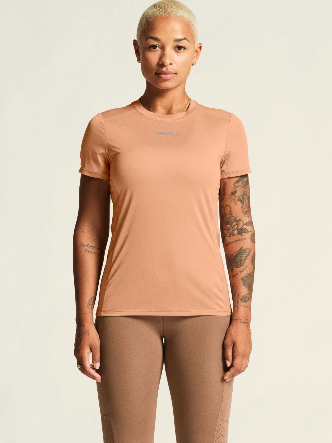 T-Skjorter & Singleter|Løping>Craft Sportswear ADV Essence Ss Tee 2 W Light Syrup