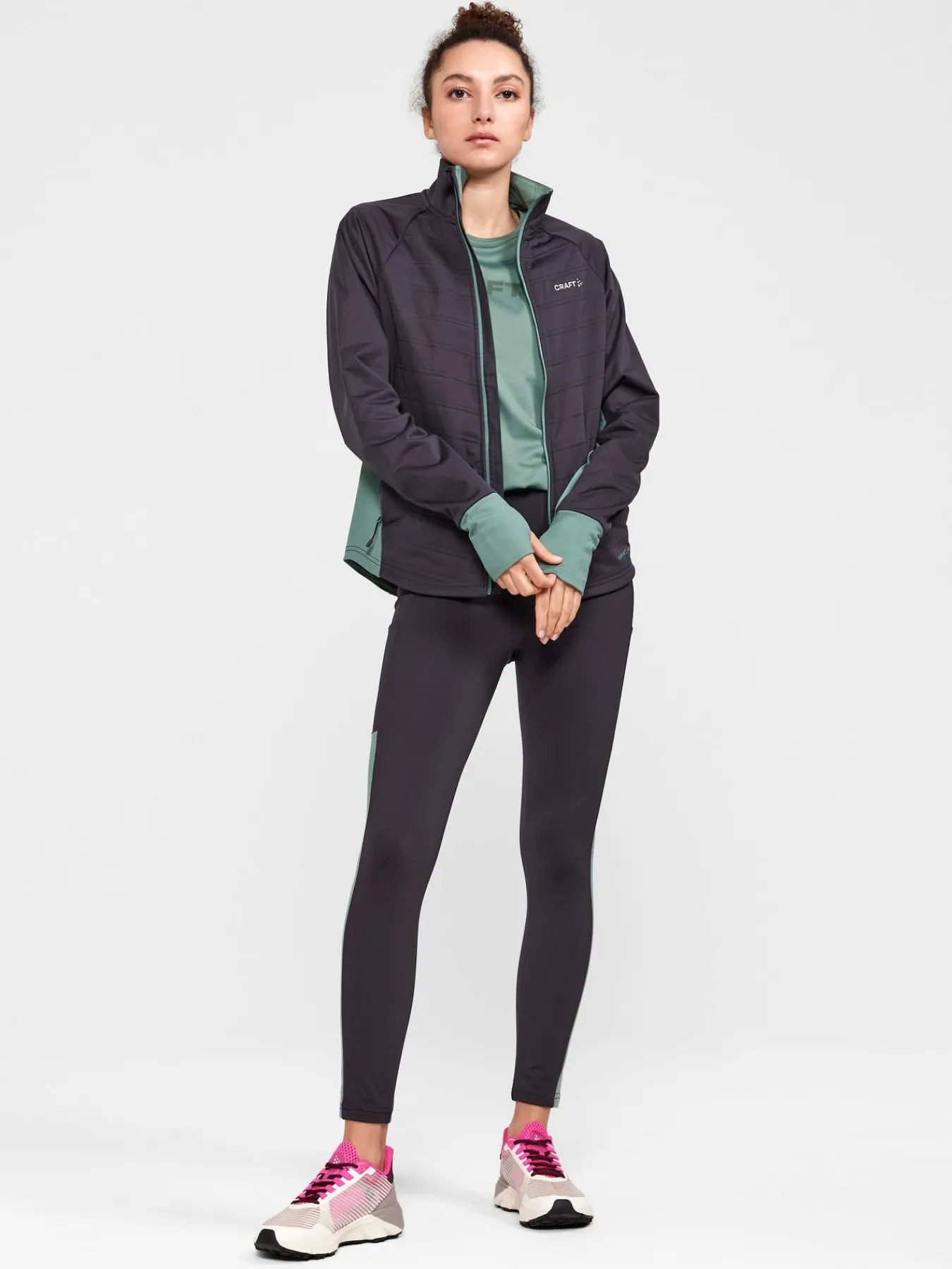 Jakker & Vester|Trening>Craft Sportswear ADV Essence Warm Jacket W Thyme-Slate