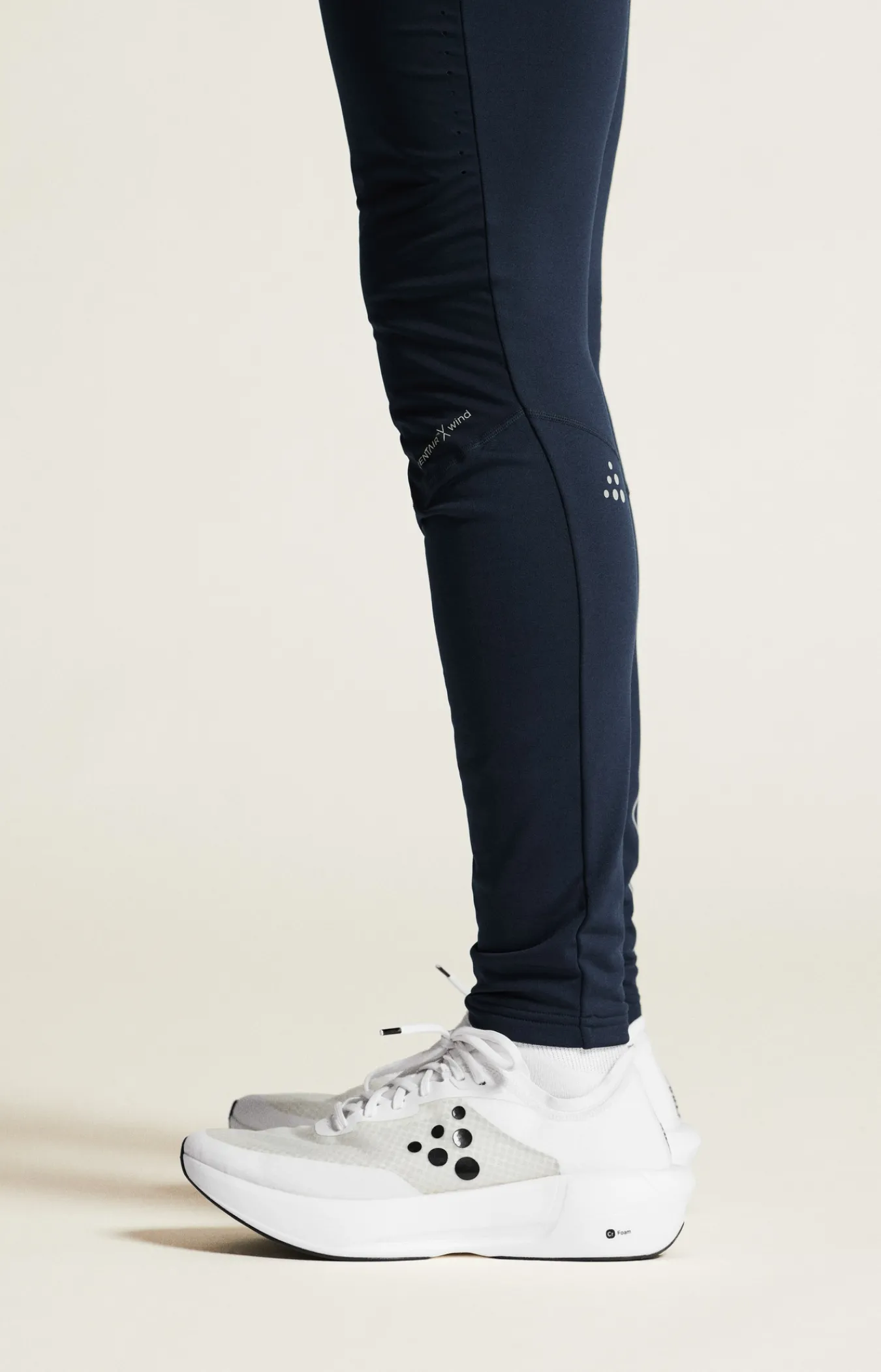 Tights|Løping>Craft Sportswear ADV Essence Warm Wind Tights 2 M Blaze/Granite