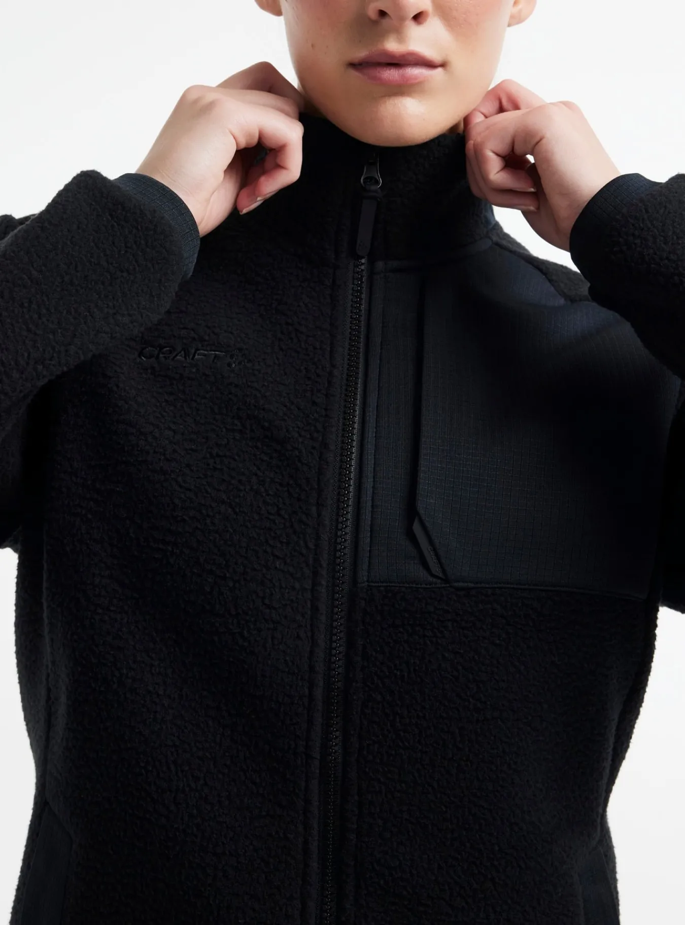 Mellomlag & Fleece|Mellomlag>Craft Sportswear ADV Explore Pile Fleece Jacket W Black