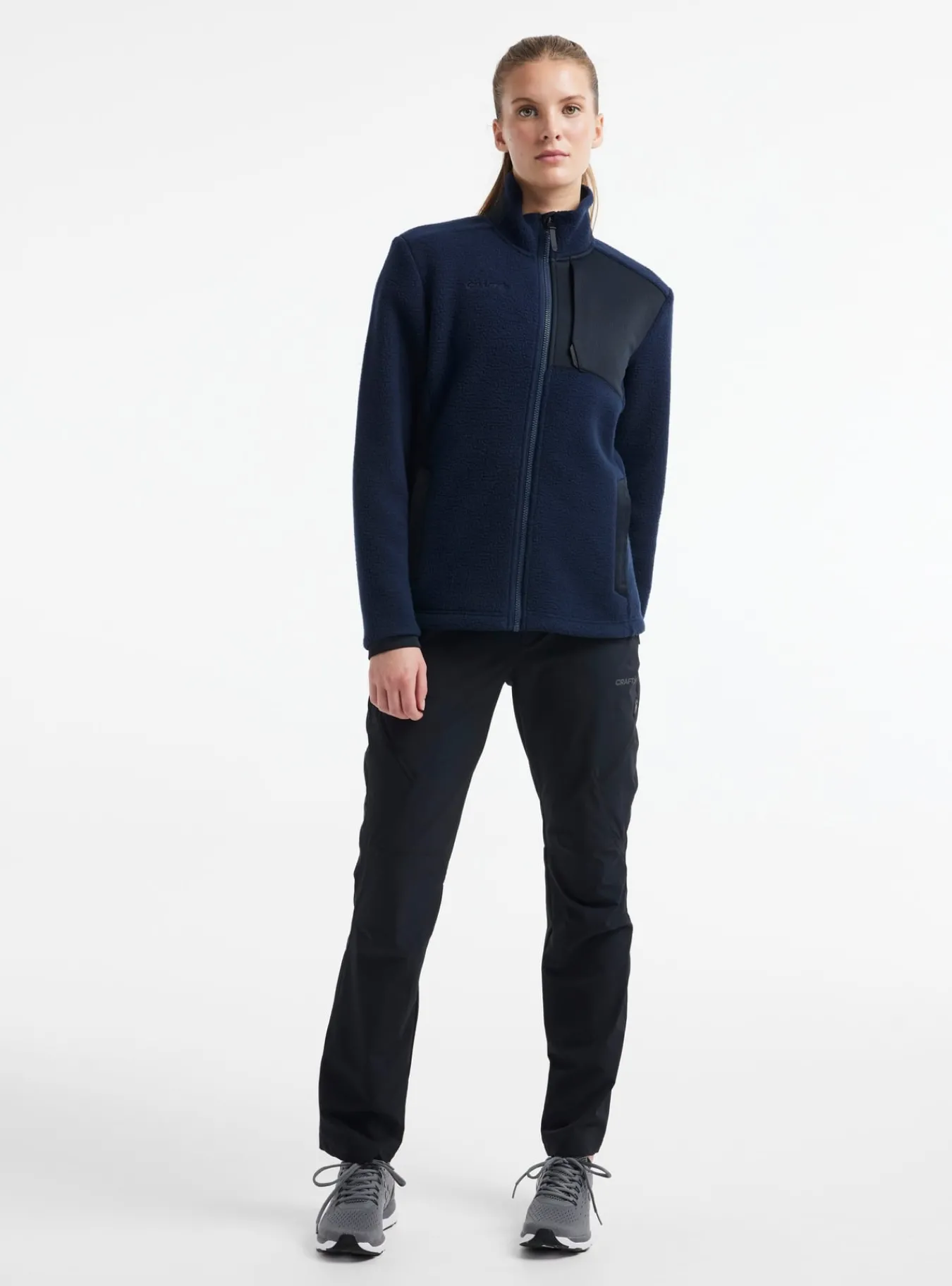 Mellomlag & Fleece|Mellomlag>Craft Sportswear ADV Explore Pile Fleece Jacket W Blaze / Black