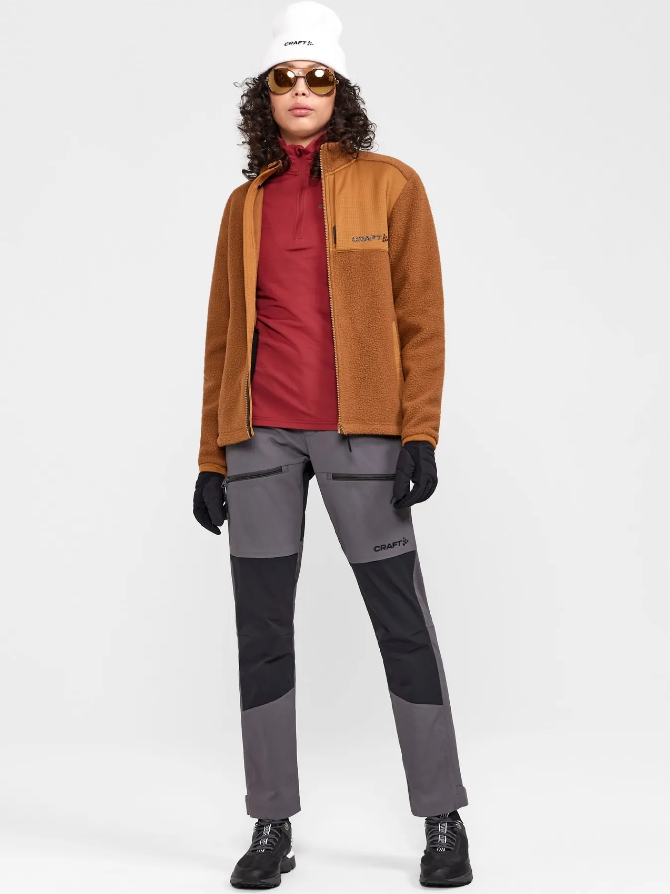 Mellomlag & Fleece|Mellomlag>Craft Sportswear ADV Explore Pile Fleece Jacket W Roots