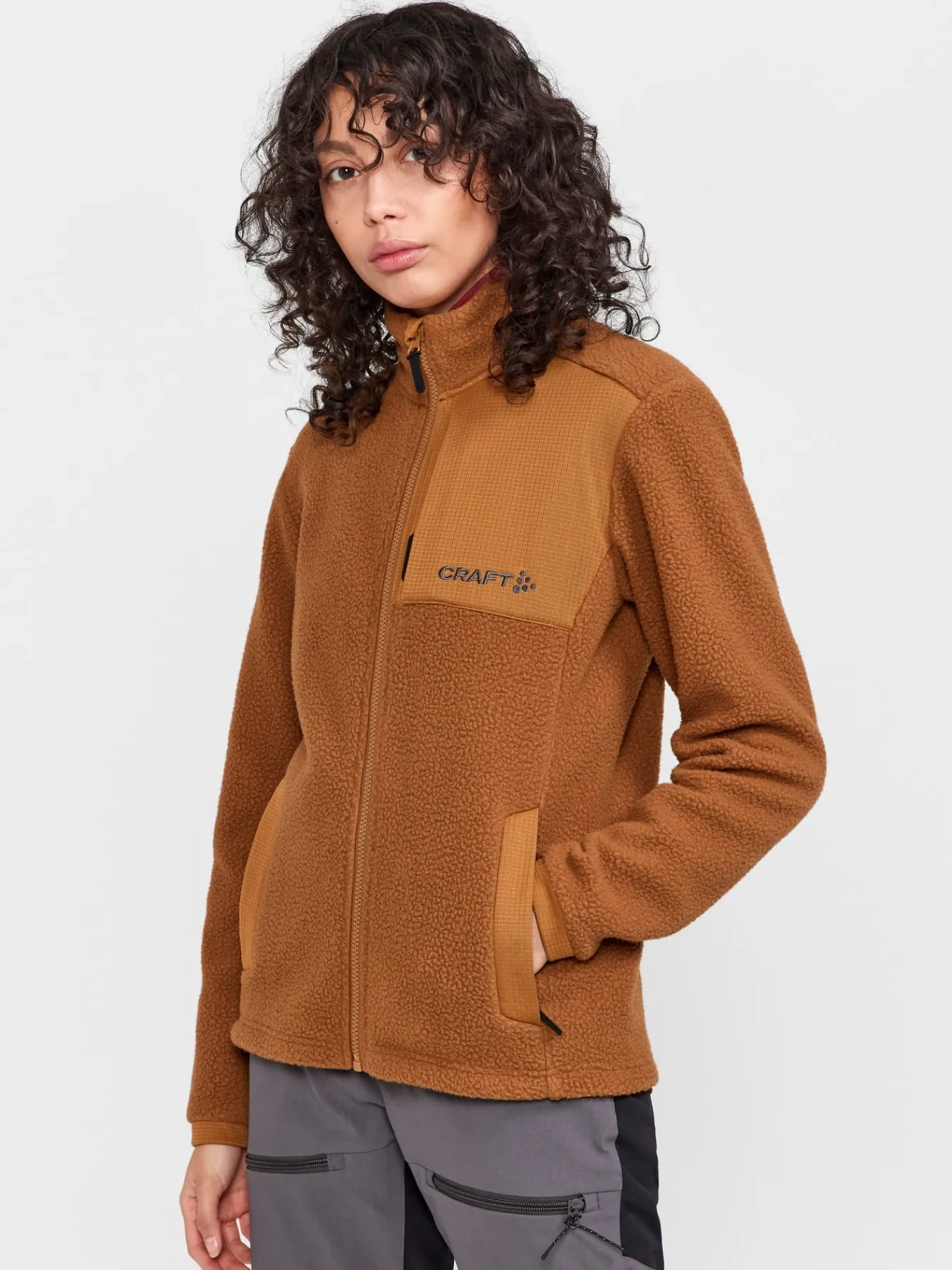 Mellomlag & Fleece|Mellomlag>Craft Sportswear ADV Explore Pile Fleece Jacket W Roots