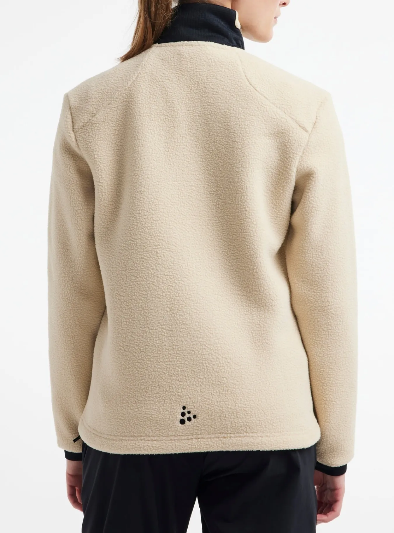 Mellomlag & Fleece|Mellomlag>Craft Sportswear ADV Explore Pile Fleece Jacket W Ecru / Black