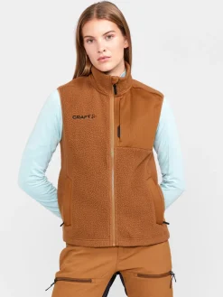 Mellomlag & Fleece|Mellomlag>Craft Sportswear ADV Explore Pile Fleece Vest W Roots