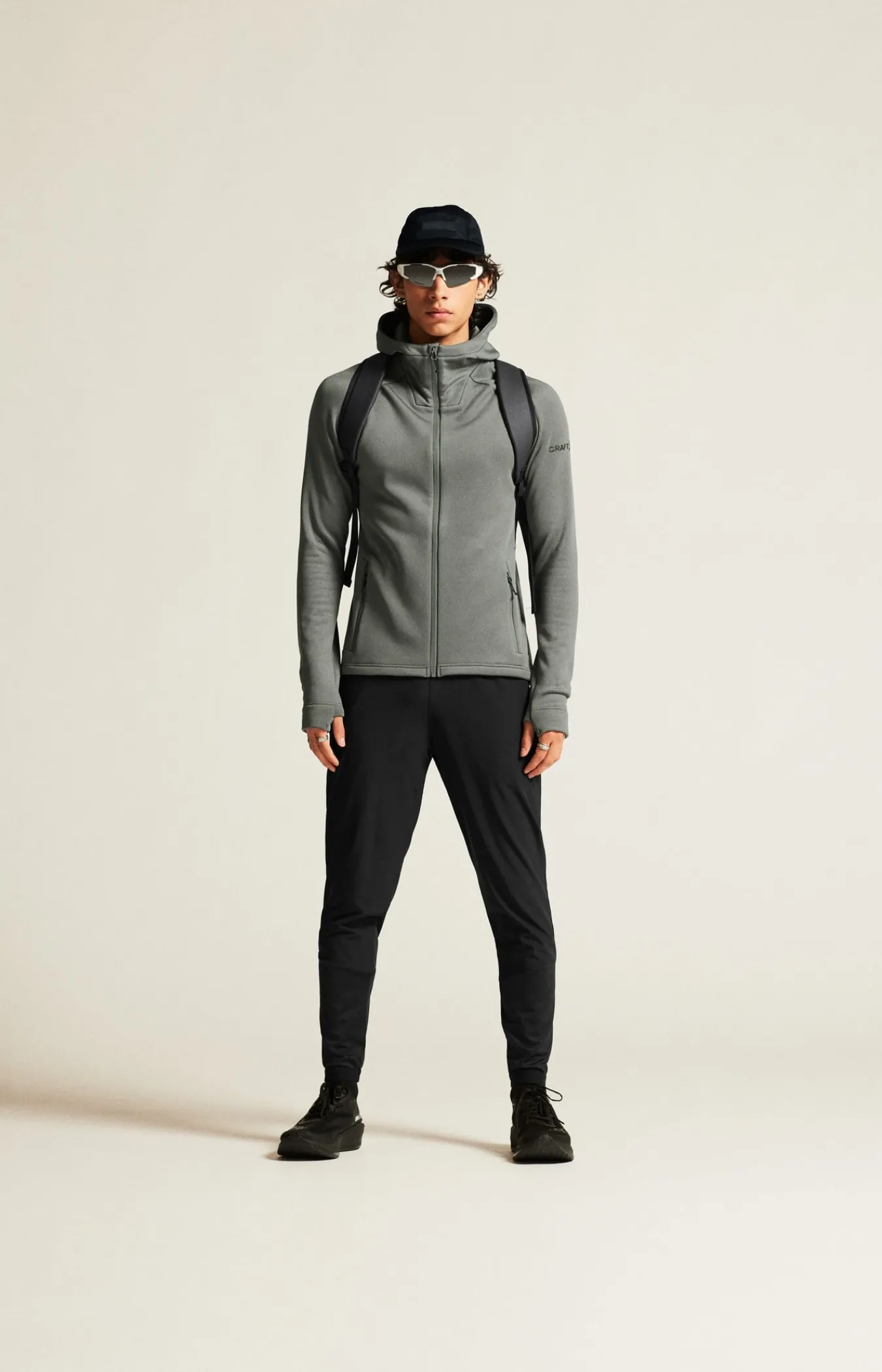 Mellomlag & Fleece|Mellomlag>Craft Sportswear ADV Explore Power Fleece Hood Jkt M Leaf