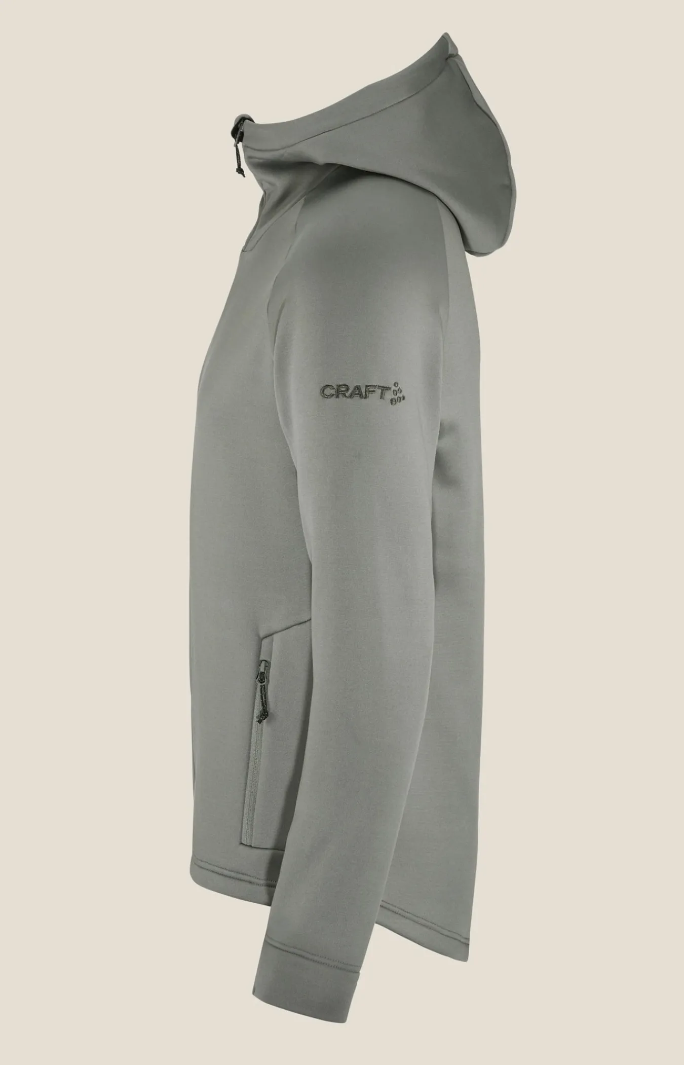 Mellomlag & Fleece|Mellomlag>Craft Sportswear ADV Explore Power Fleece Hood Jkt M Leaf