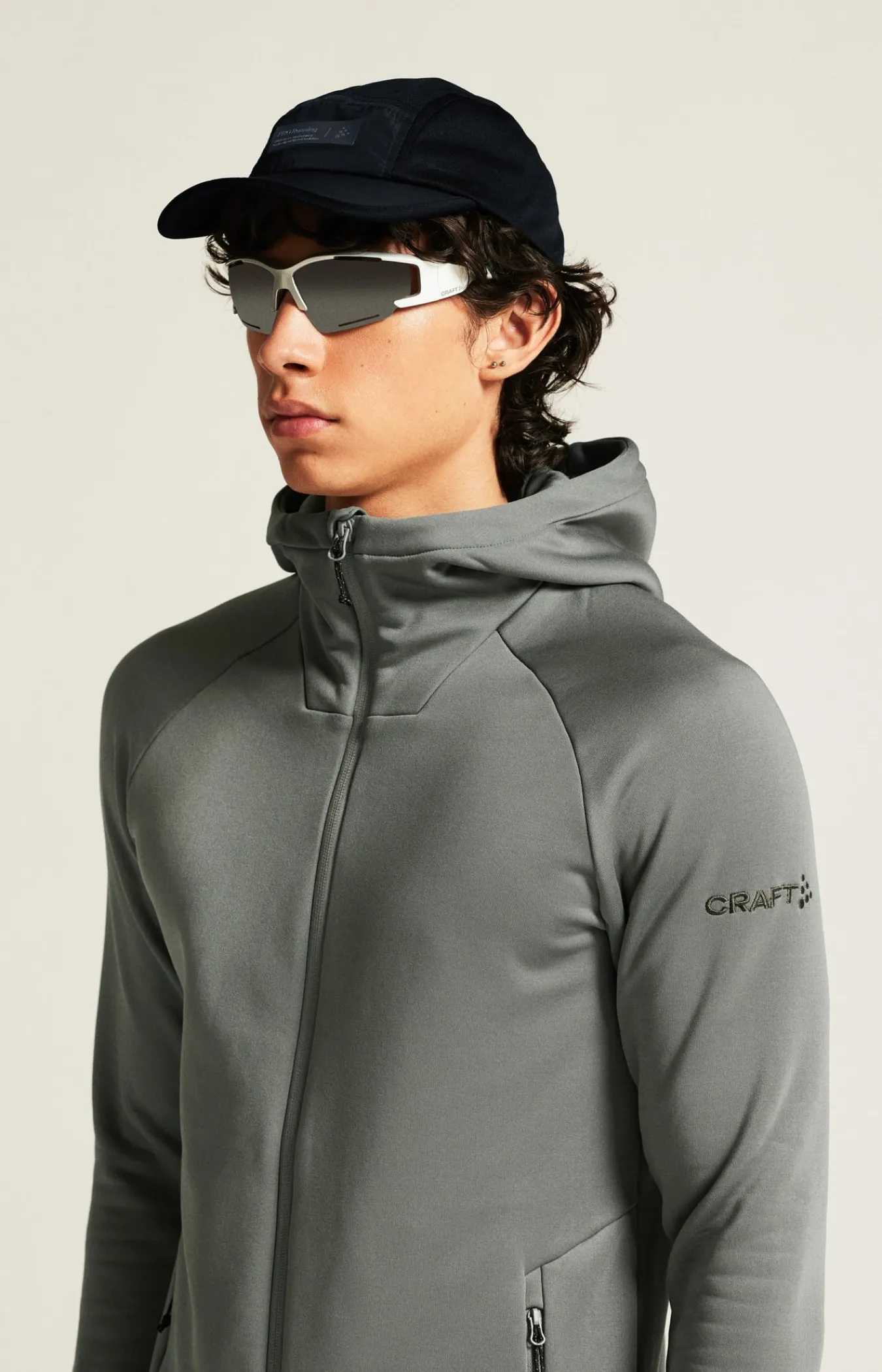 Mellomlag & Fleece|Mellomlag>Craft Sportswear ADV Explore Power Fleece Hood Jkt M Leaf