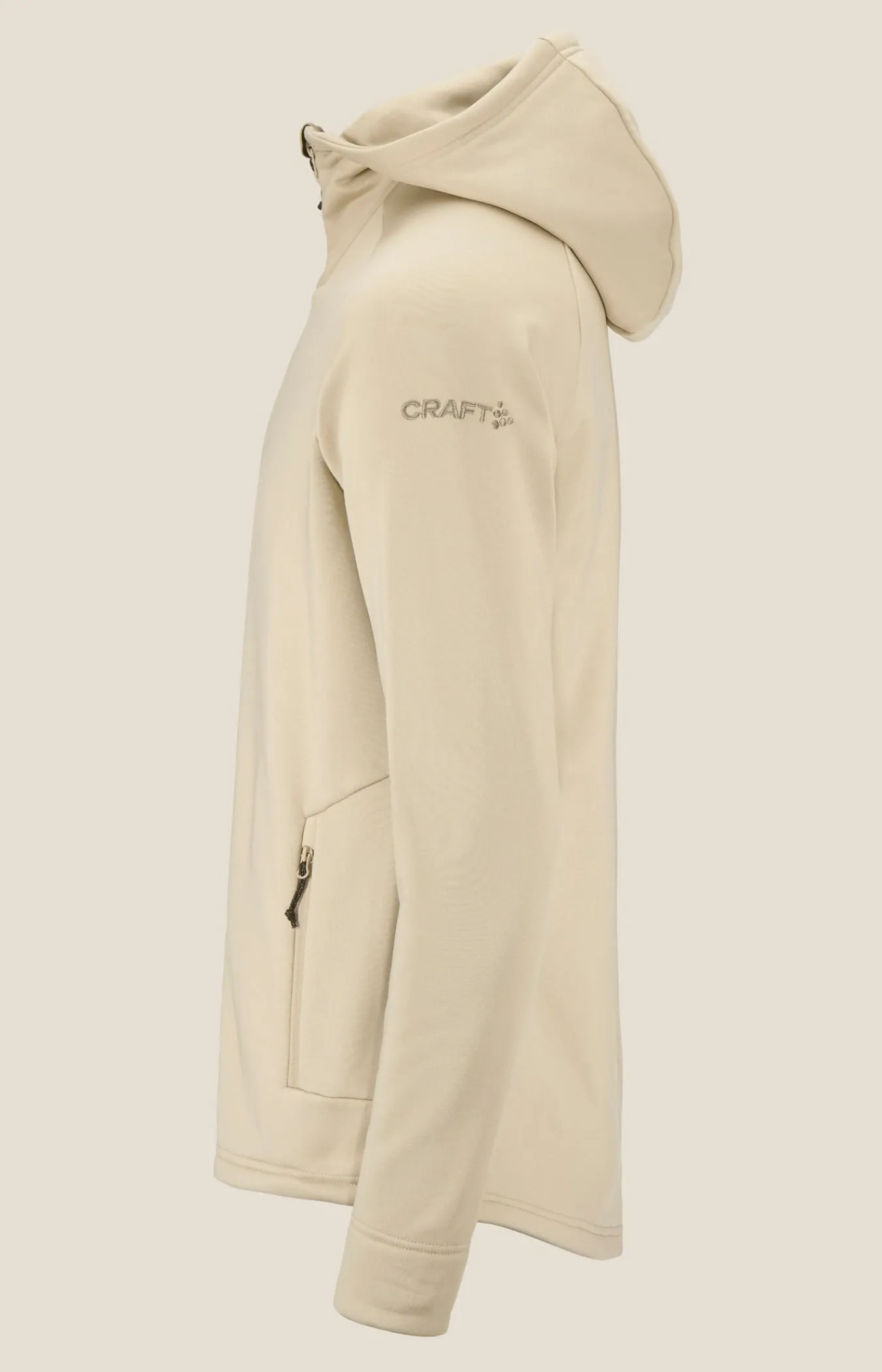 Mellomlag & Fleece|Mellomlag>Craft Sportswear ADV Explore Power Fleece Hood Jkt M Hay
