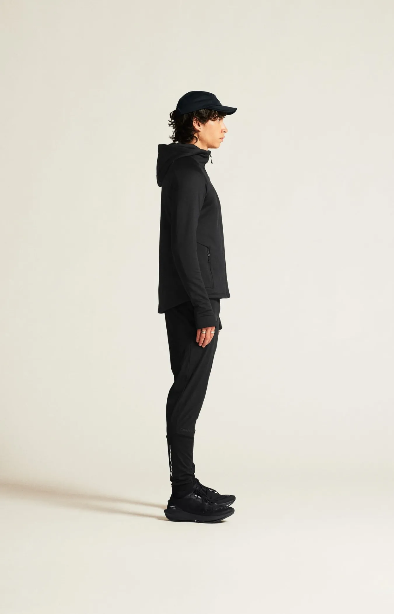 Mellomlag & Fleece|Mellomlag>Craft Sportswear ADV Explore Power Fleece Hood Jkt M Black