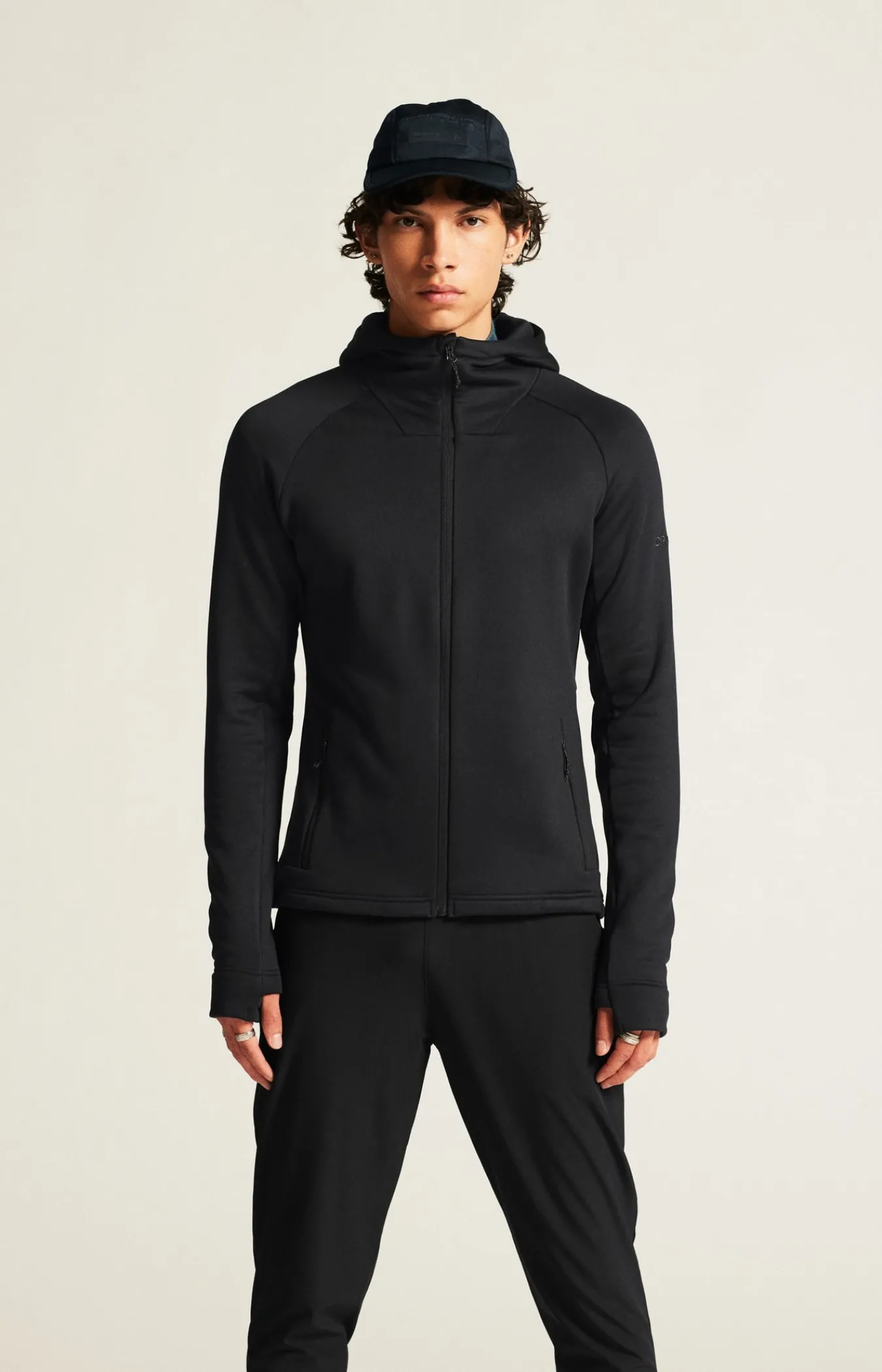 Mellomlag & Fleece|Mellomlag>Craft Sportswear ADV Explore Power Fleece Hood Jkt M Black
