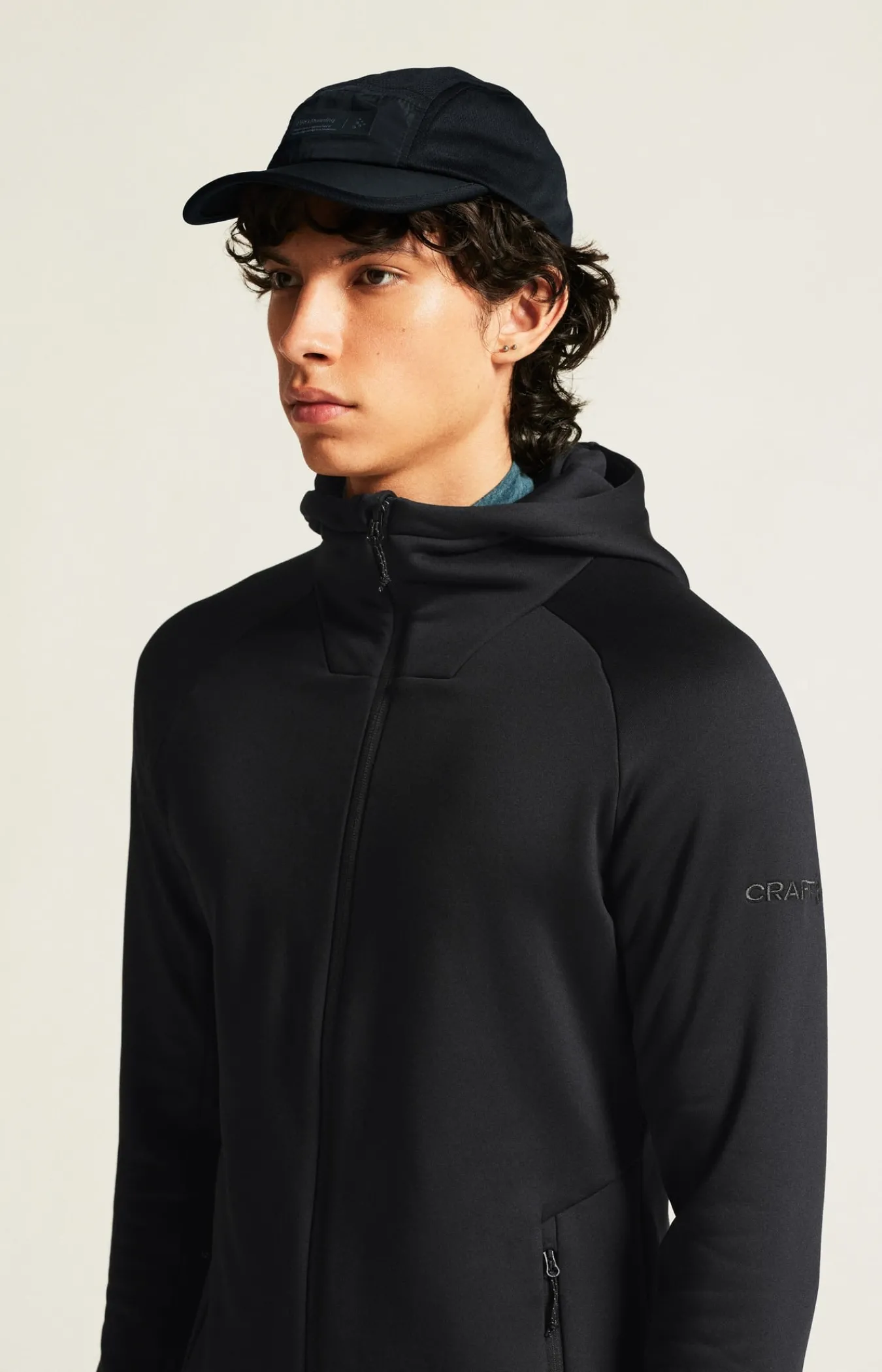 Mellomlag & Fleece|Mellomlag>Craft Sportswear ADV Explore Power Fleece Hood Jkt M Black