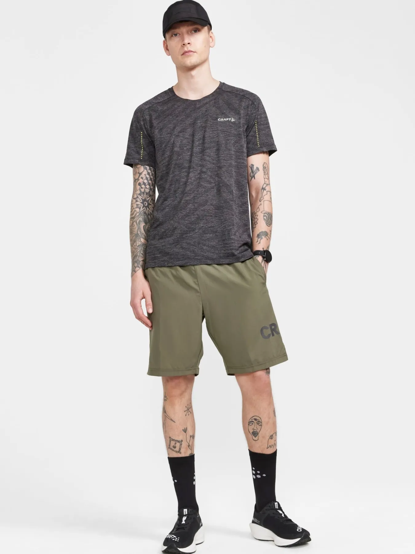 T-Skjorter & Singleter|Trening>Craft Sportswear ADV HiT SS Structure Tee M Granite