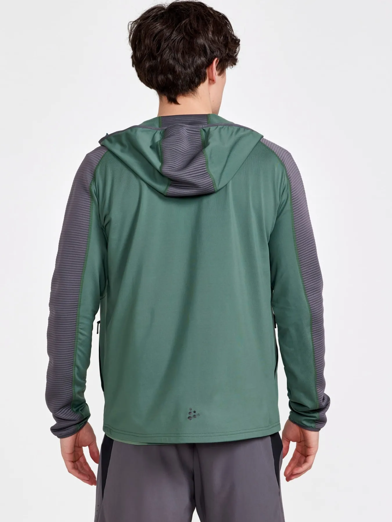 Gensere|Trening>Craft Sportswear ADV HiT Zip Hoodie M Moss-Granite