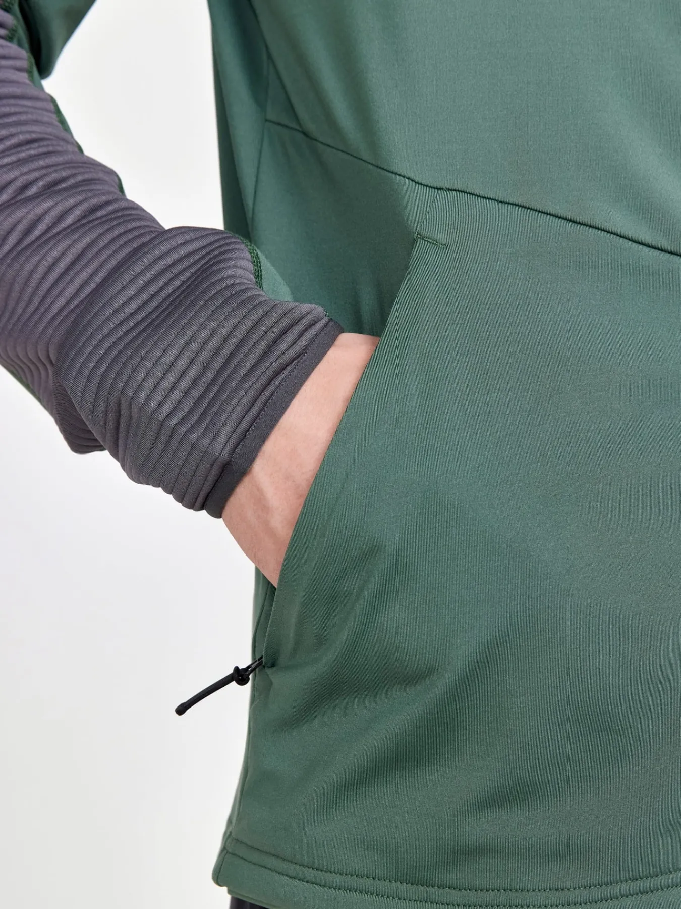 Gensere|Trening>Craft Sportswear ADV HiT Zip Hoodie M Moss-Granite