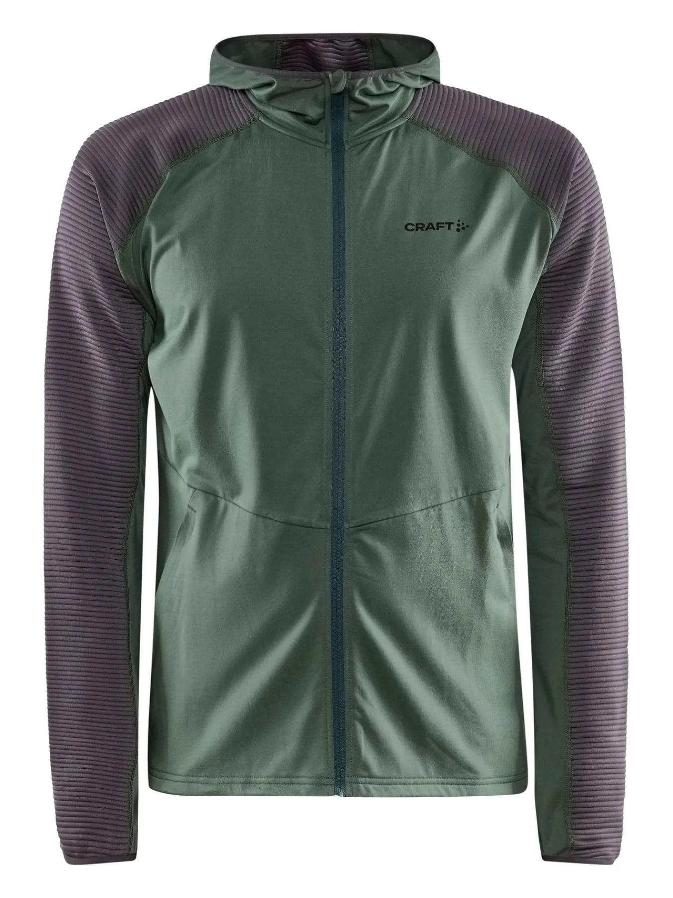 Gensere|Trening>Craft Sportswear ADV HiT Zip Hoodie M Moss-Granite