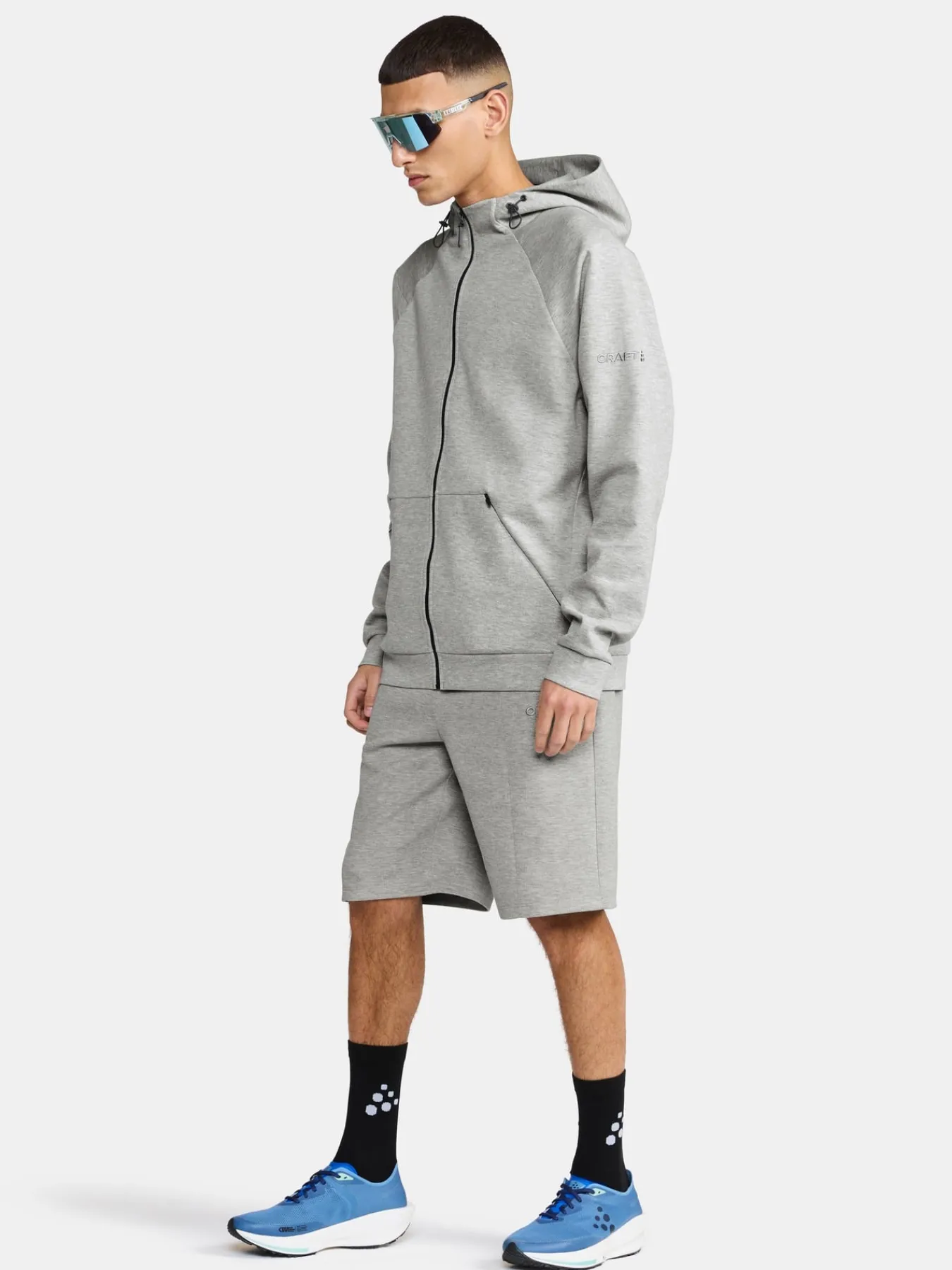 Gensere>Craft Sportswear ADV Join Fz Hoodie M Grey Melange