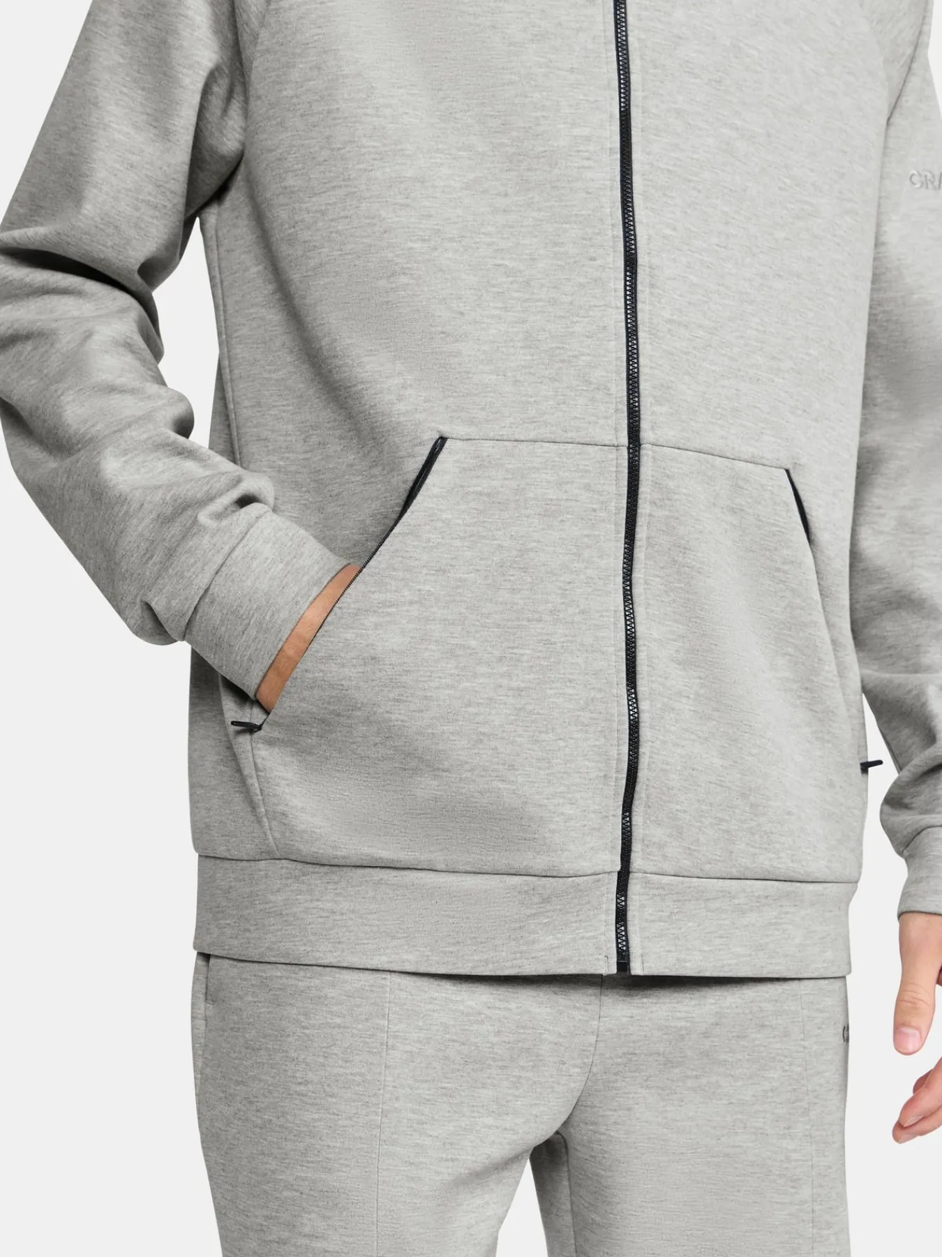 Gensere>Craft Sportswear ADV Join Fz Hoodie M Grey Melange
