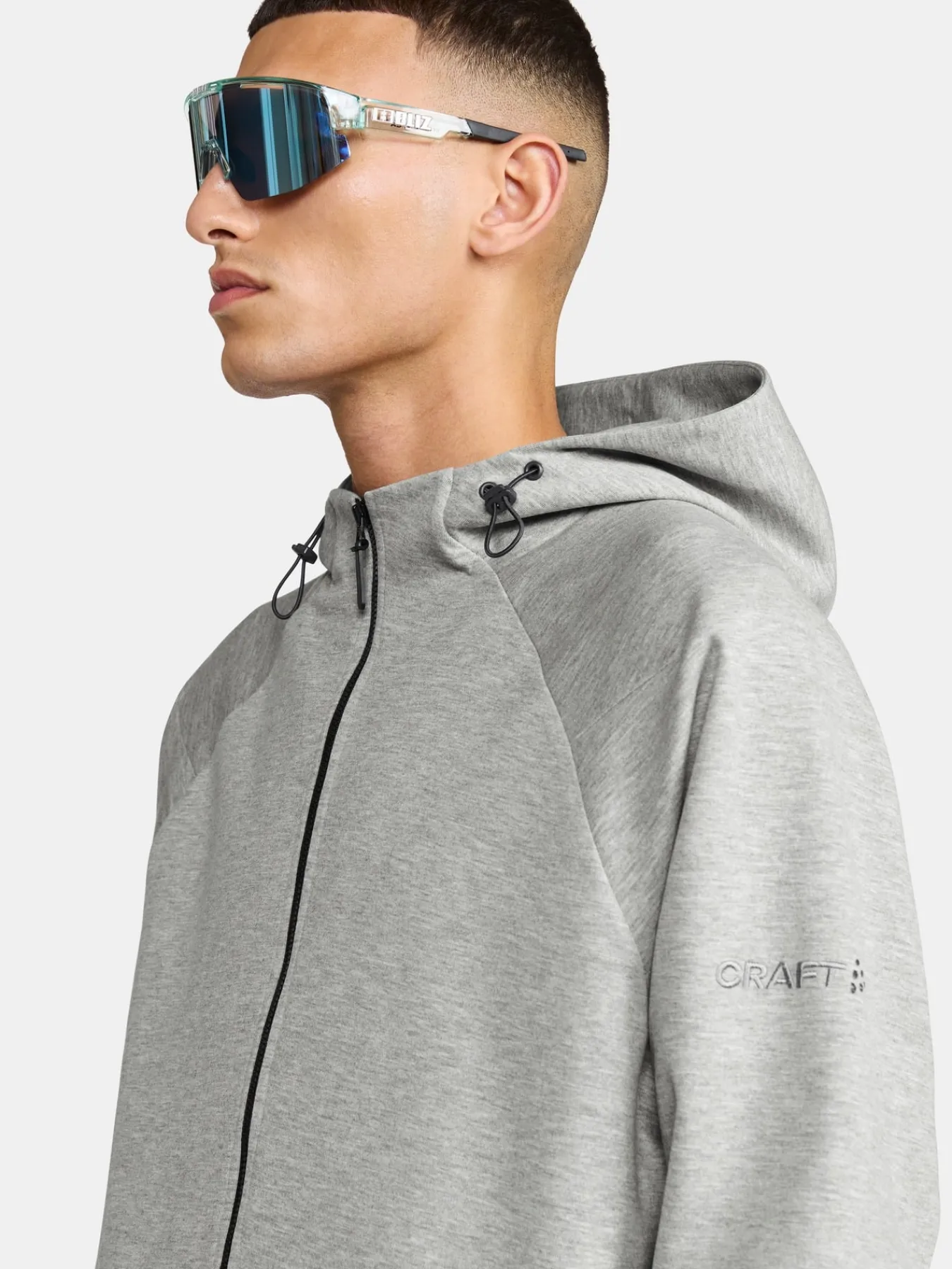 Gensere>Craft Sportswear ADV Join Fz Hoodie M Grey Melange