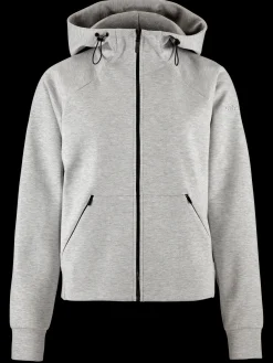 Gensere>Craft Sportswear ADV Join Fz Hoodie W Grey Melange
