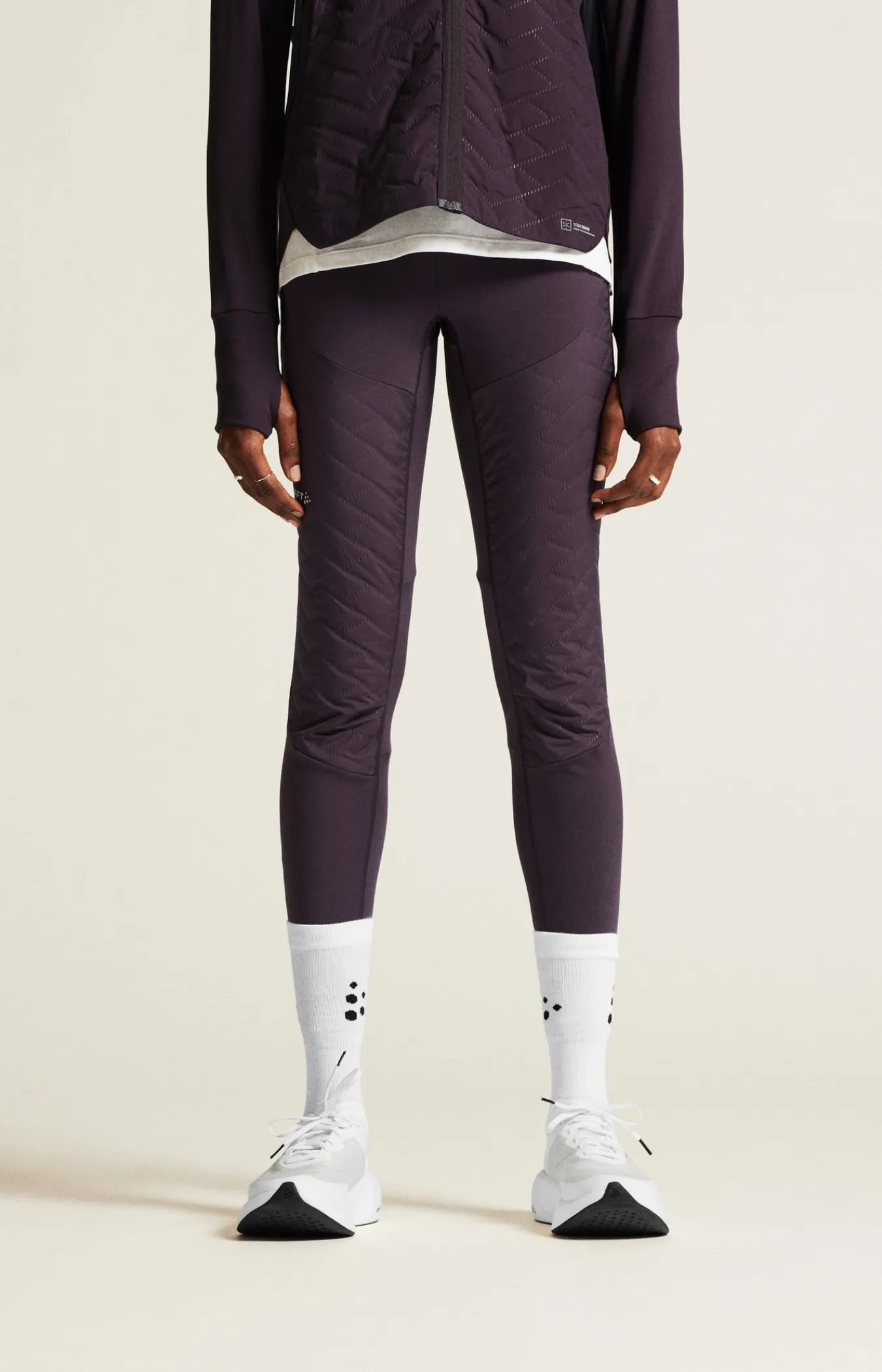 Tights|Løping>Craft Sportswear ADV SubZ Tights 3 W Dk Plum