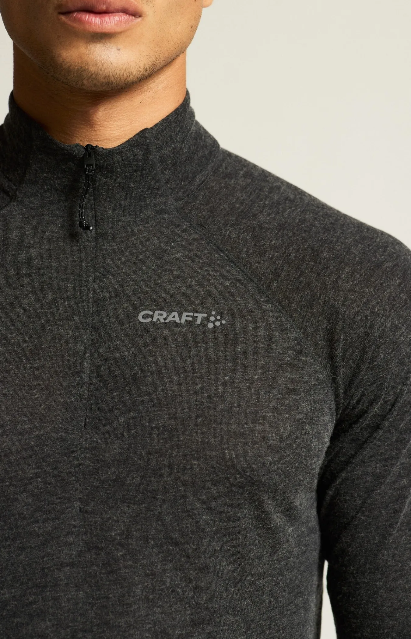 T-Skjorter & Singleter|Løping>Craft Sportswear ADV SubZ Wool LS Tee 3 M Black/Melange