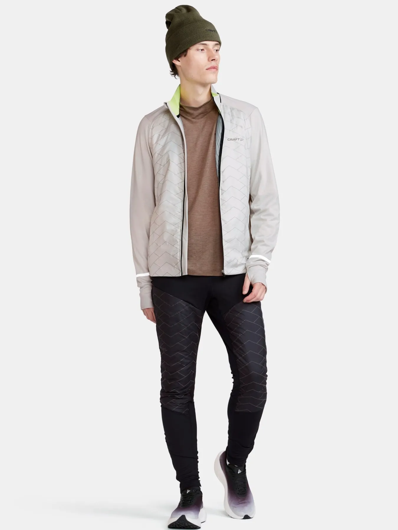 T-Skjorter & Singleter|Løping>Craft Sportswear ADV SubZ Wool LS Tee 2 M Dk Clay-Melange