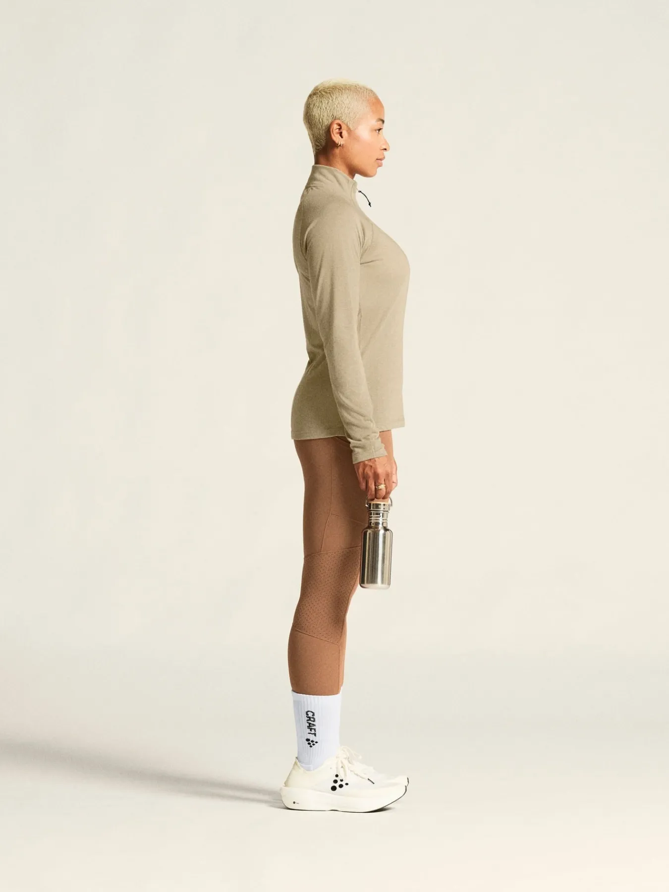 Gensere|Løping>Craft Sportswear ADV SubZ Wool LS Tee 3 W Hay/Melange