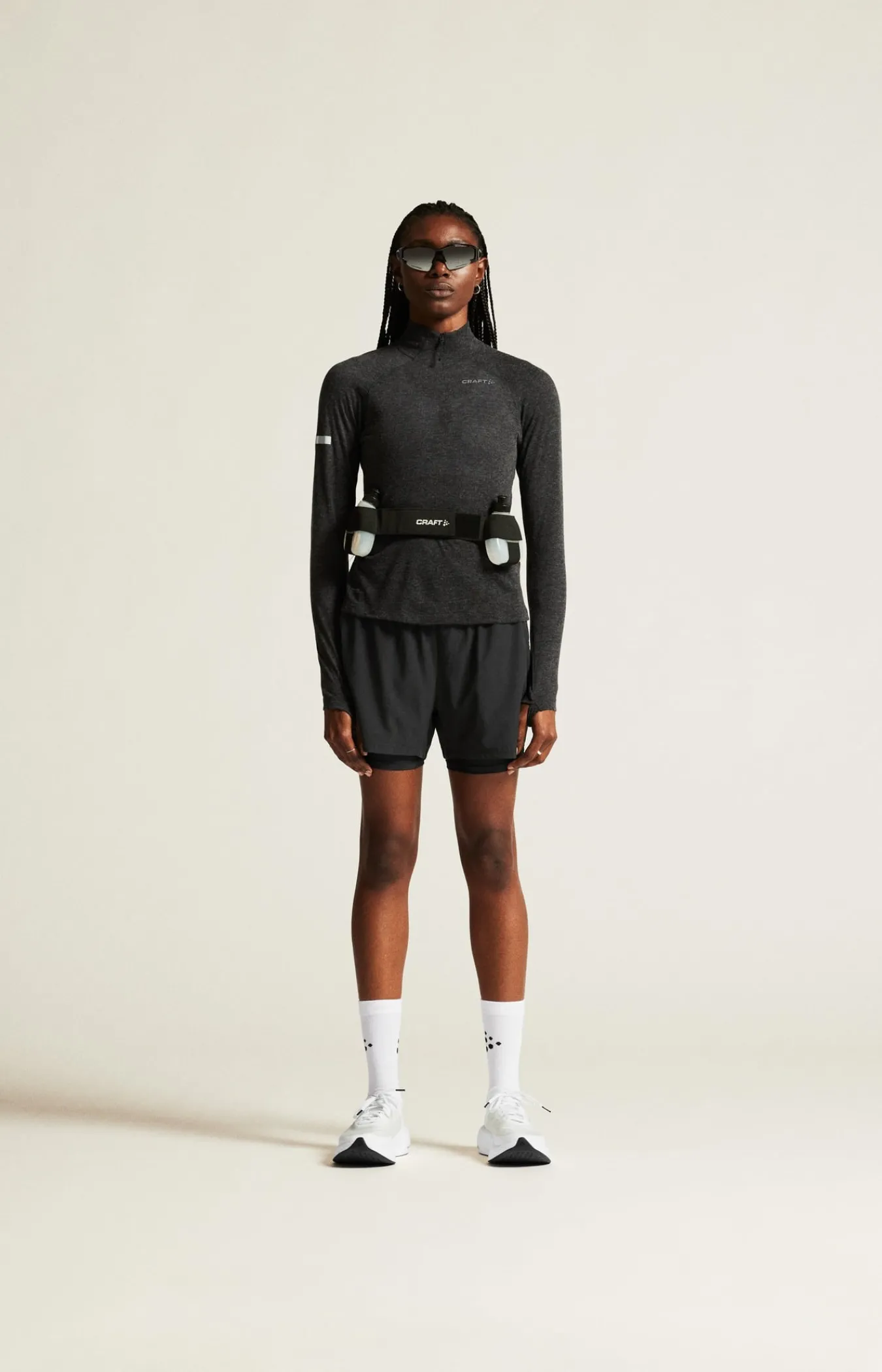 Gensere|Løping>Craft Sportswear ADV SubZ Wool LS Tee 3 W Black Melange