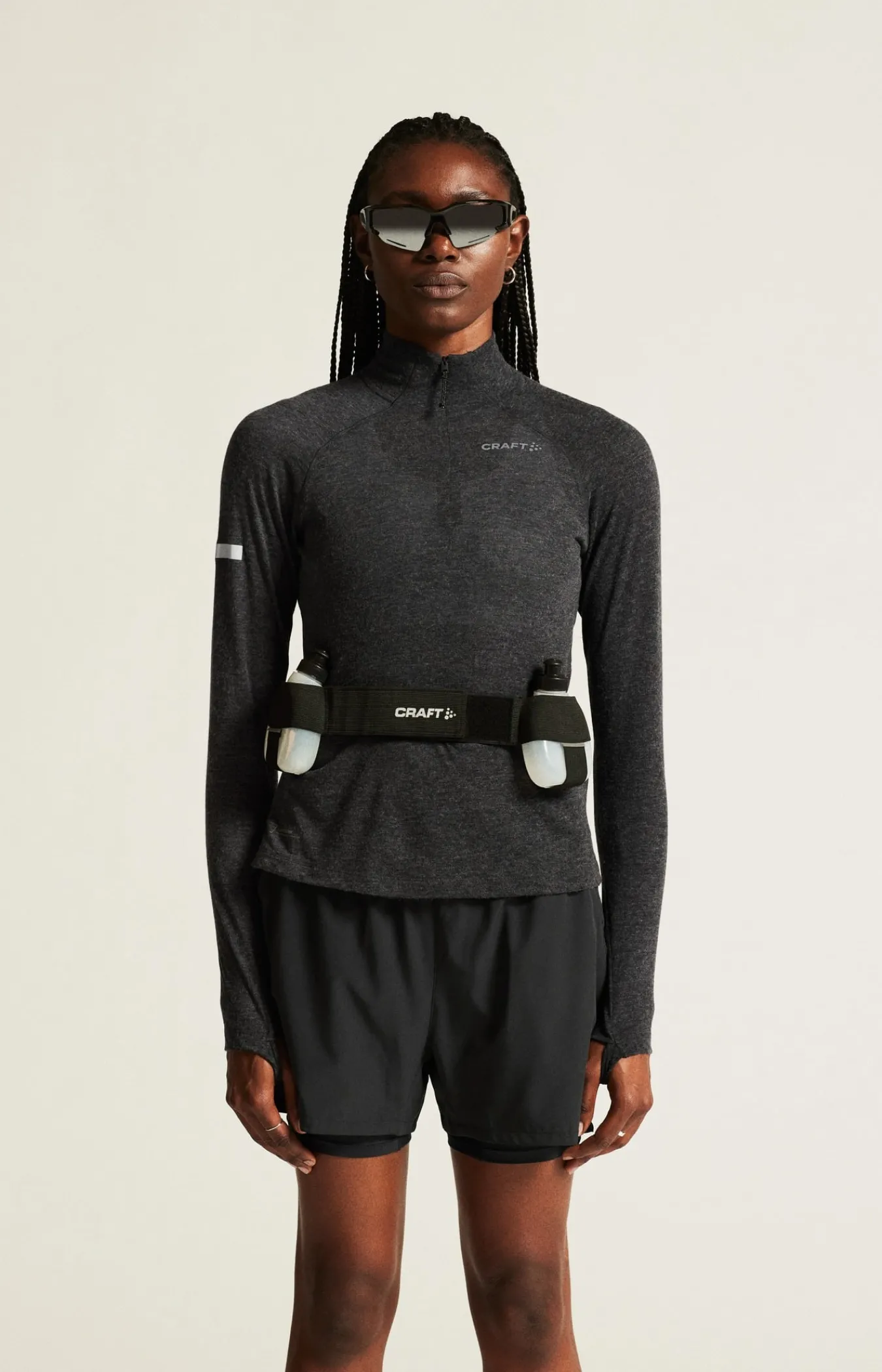 Gensere|Løping>Craft Sportswear ADV SubZ Wool LS Tee 3 W Black Melange
