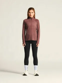 Gensere|Løping>Craft Sportswear ADV SubZ Wool LS Tee 3 W Rose Brown/Melange