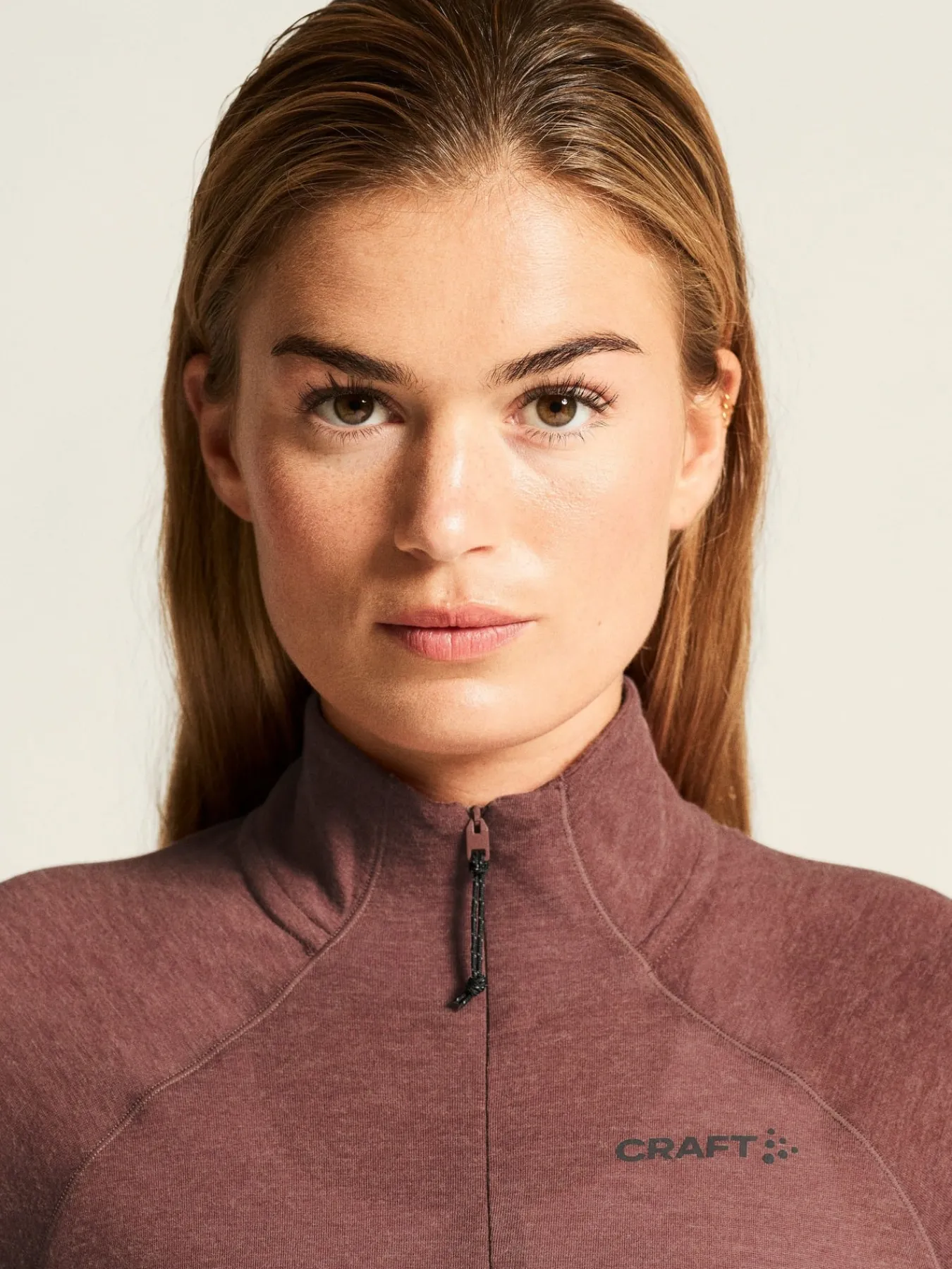 Gensere|Løping>Craft Sportswear ADV SubZ Wool LS Tee 3 W Rose Brown/Melange