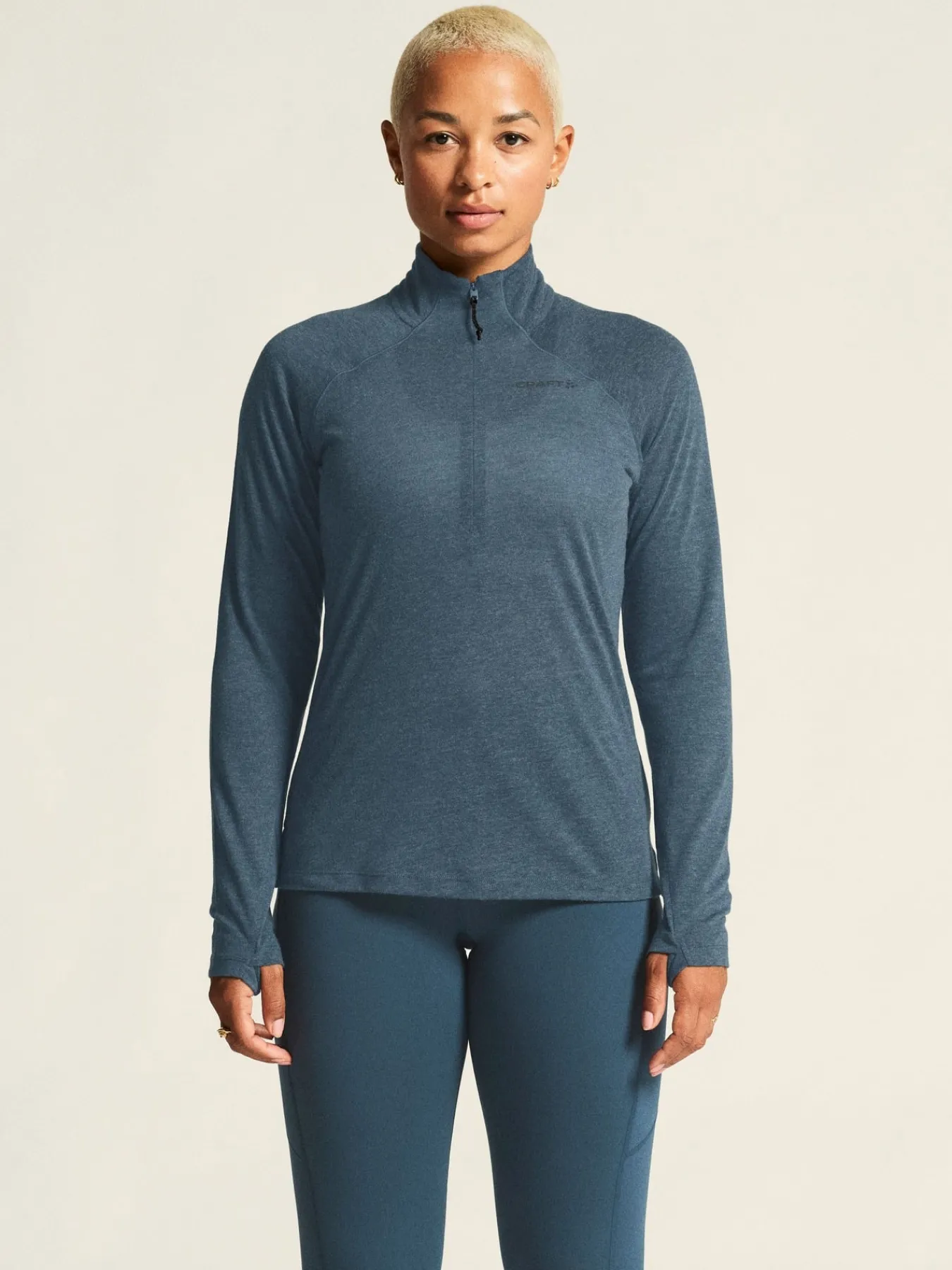Gensere|Løping>Craft Sportswear ADV SubZ Wool LS Tee 3 W Ensign/Melange