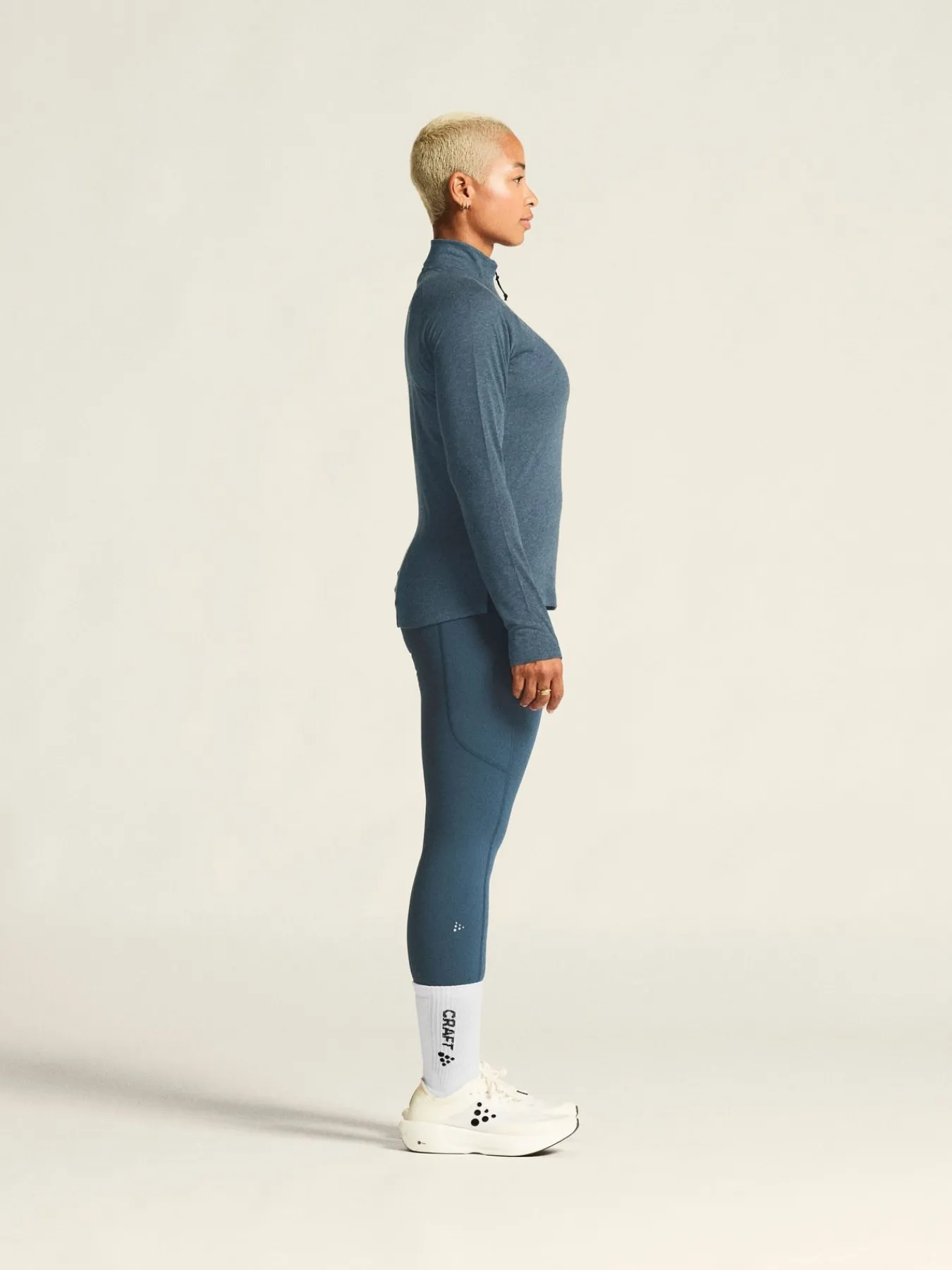 Gensere|Løping>Craft Sportswear ADV SubZ Wool LS Tee 3 W Ensign/Melange