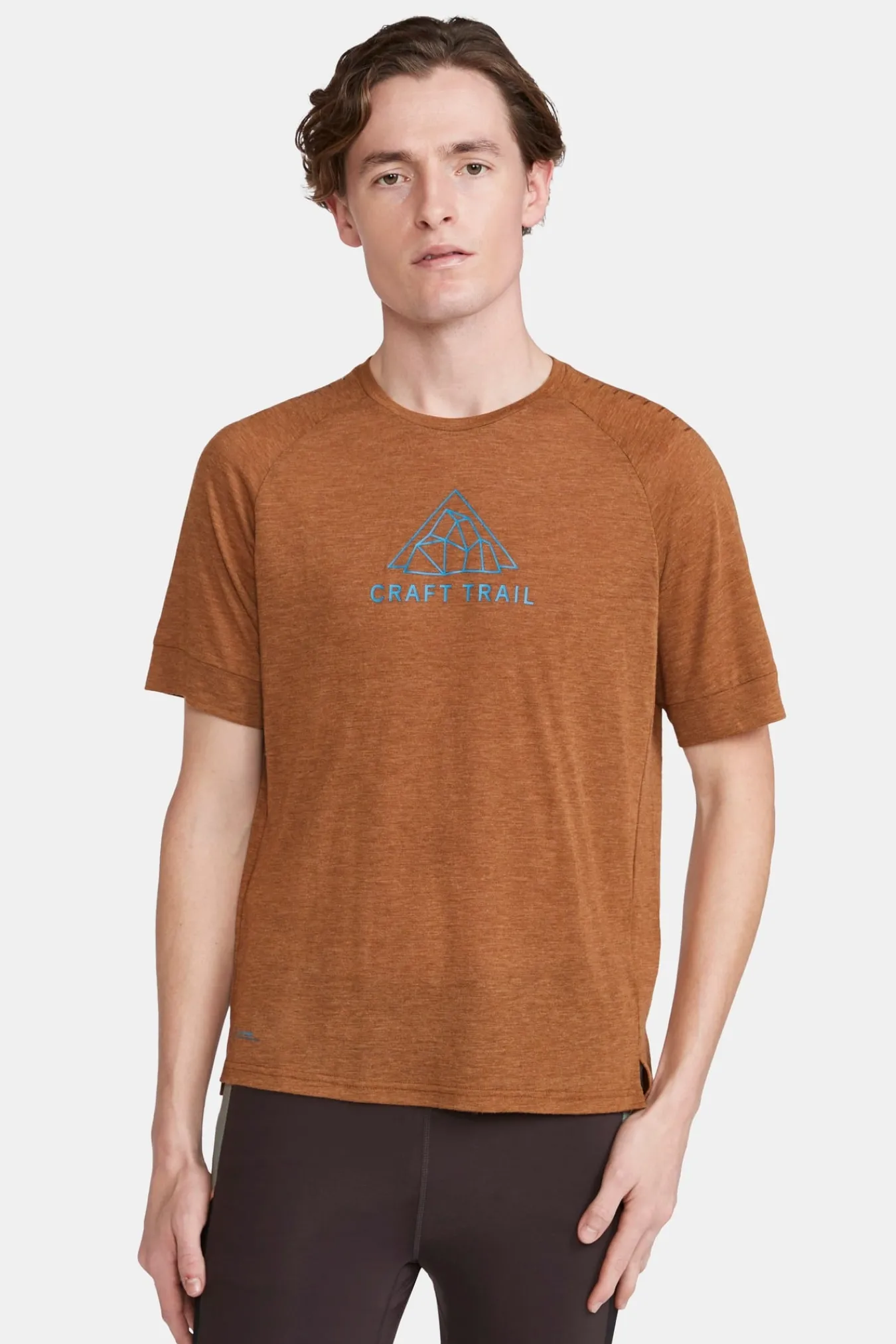 T-Skjorter & Singleter|Løping>Craft Sportswear ADV Trail Wool Ss Tee M Roots-Melange