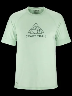 T-Skjorter & Singleter|Løping>Craft Sportswear ADV Trail Wool Ss Tee M Plexi Melange