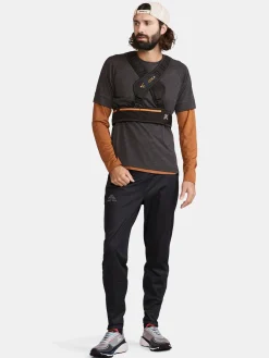 T-Skjorter & Singleter|Løping>Craft Sportswear ADV Trail Wool Ss Tee M Black Melange