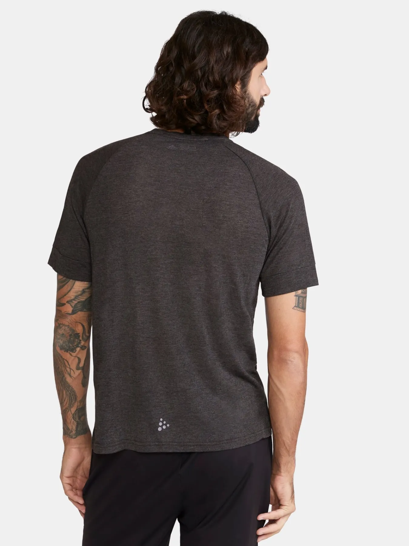 T-Skjorter & Singleter|Løping>Craft Sportswear ADV Trail Wool Ss Tee M Black Melange
